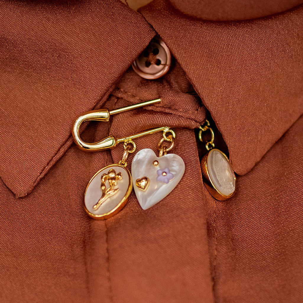 Charm Bar Safety Pins Pins