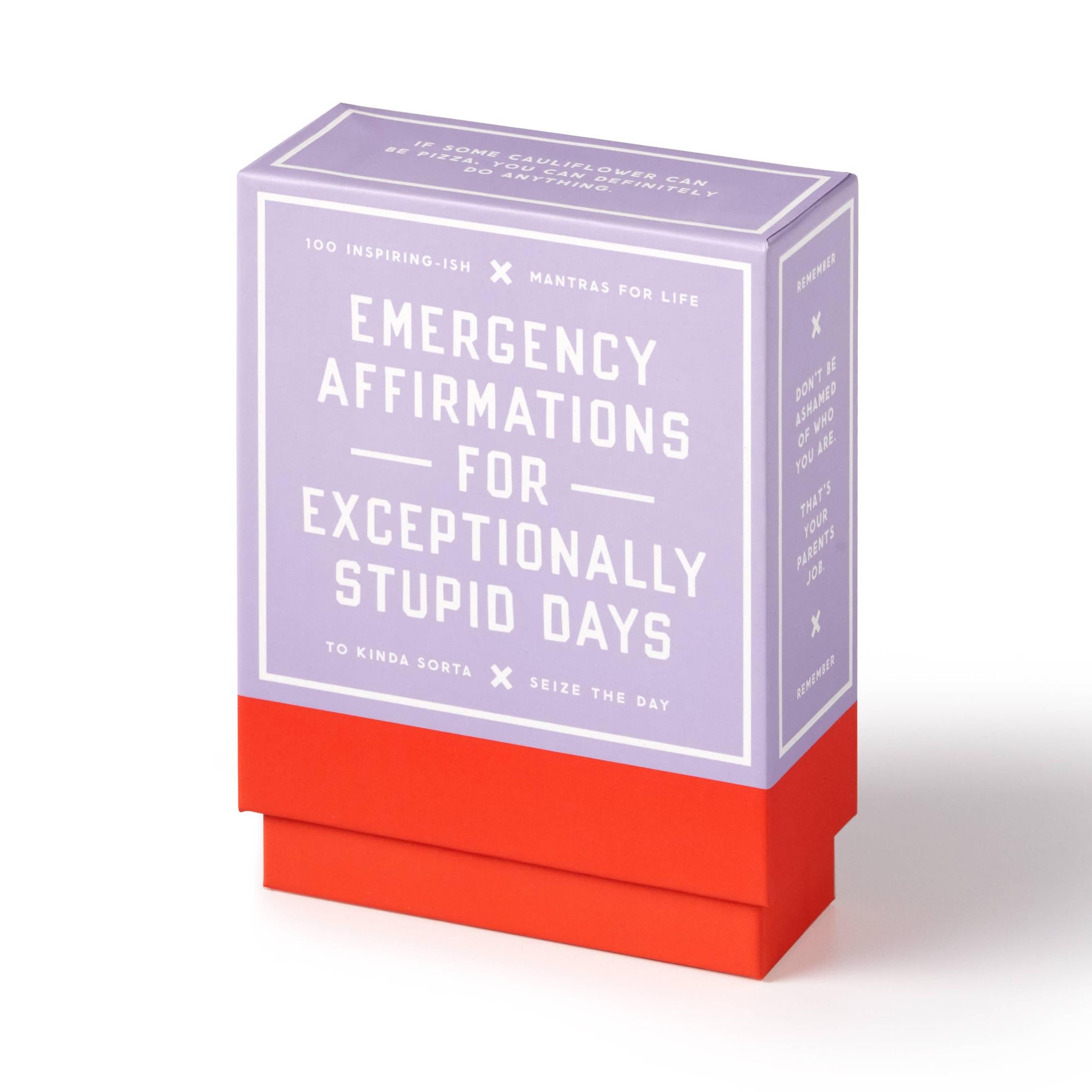 Chronicle Books - Brass Monkey Emergency Affirmations Exceptionally Stupid Days Card Deck 