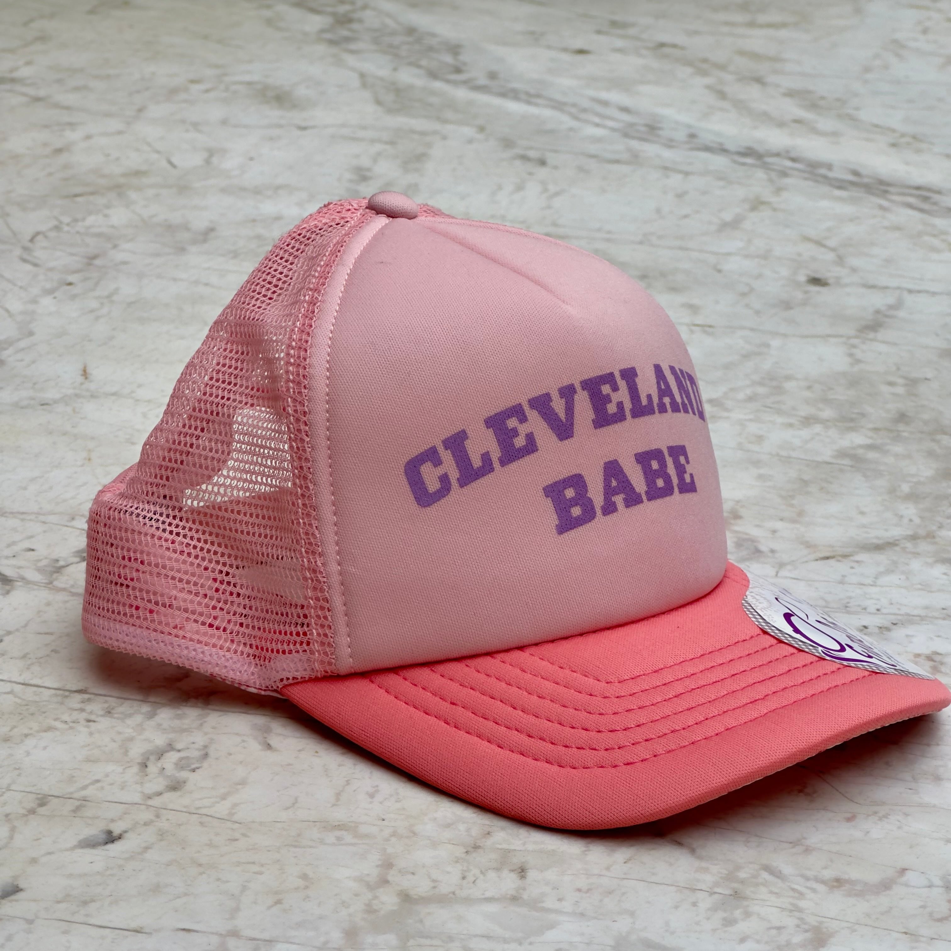 Cleveland Babe Trucker Hat Hats + Bandanas