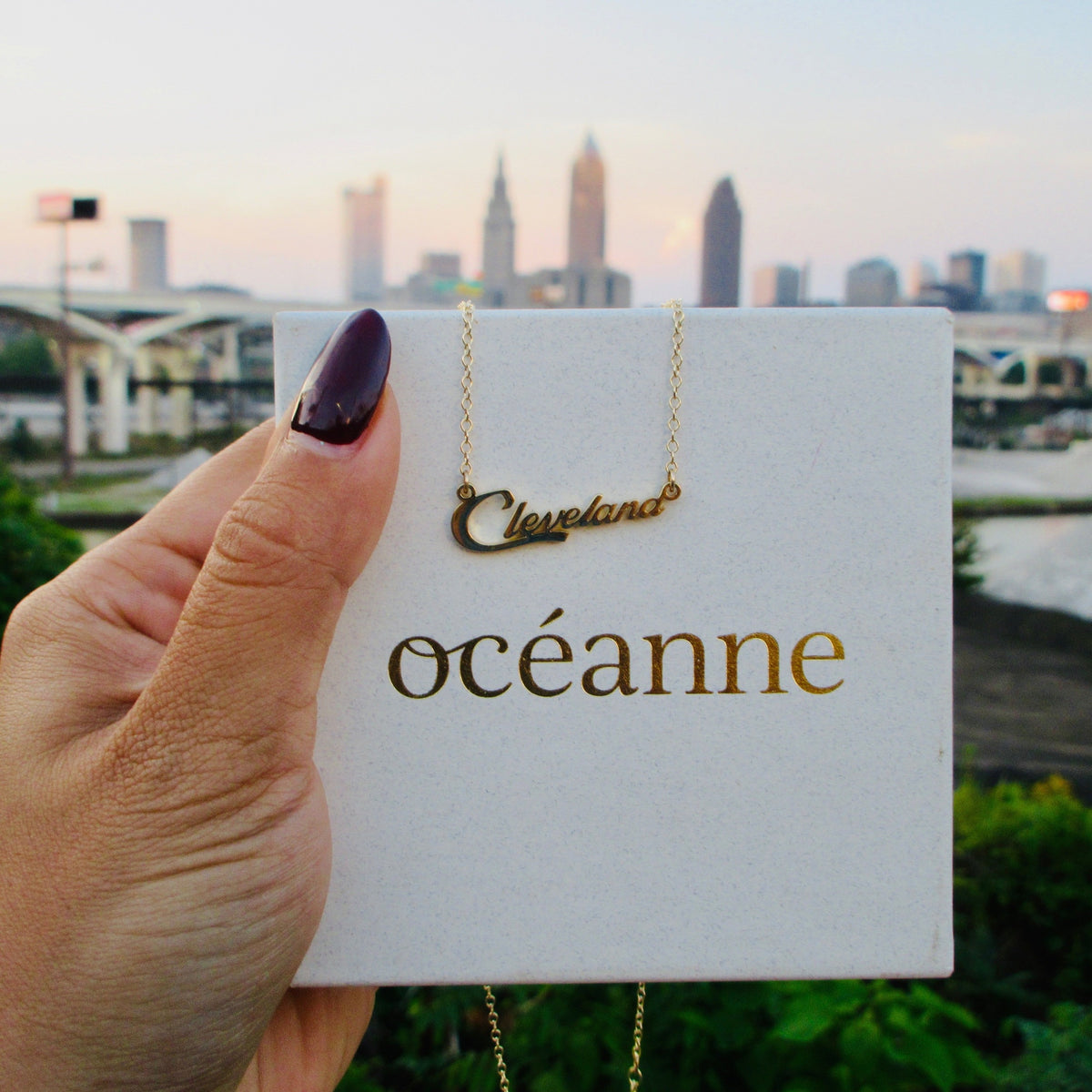 Cleveland Script Necklace Necklaces