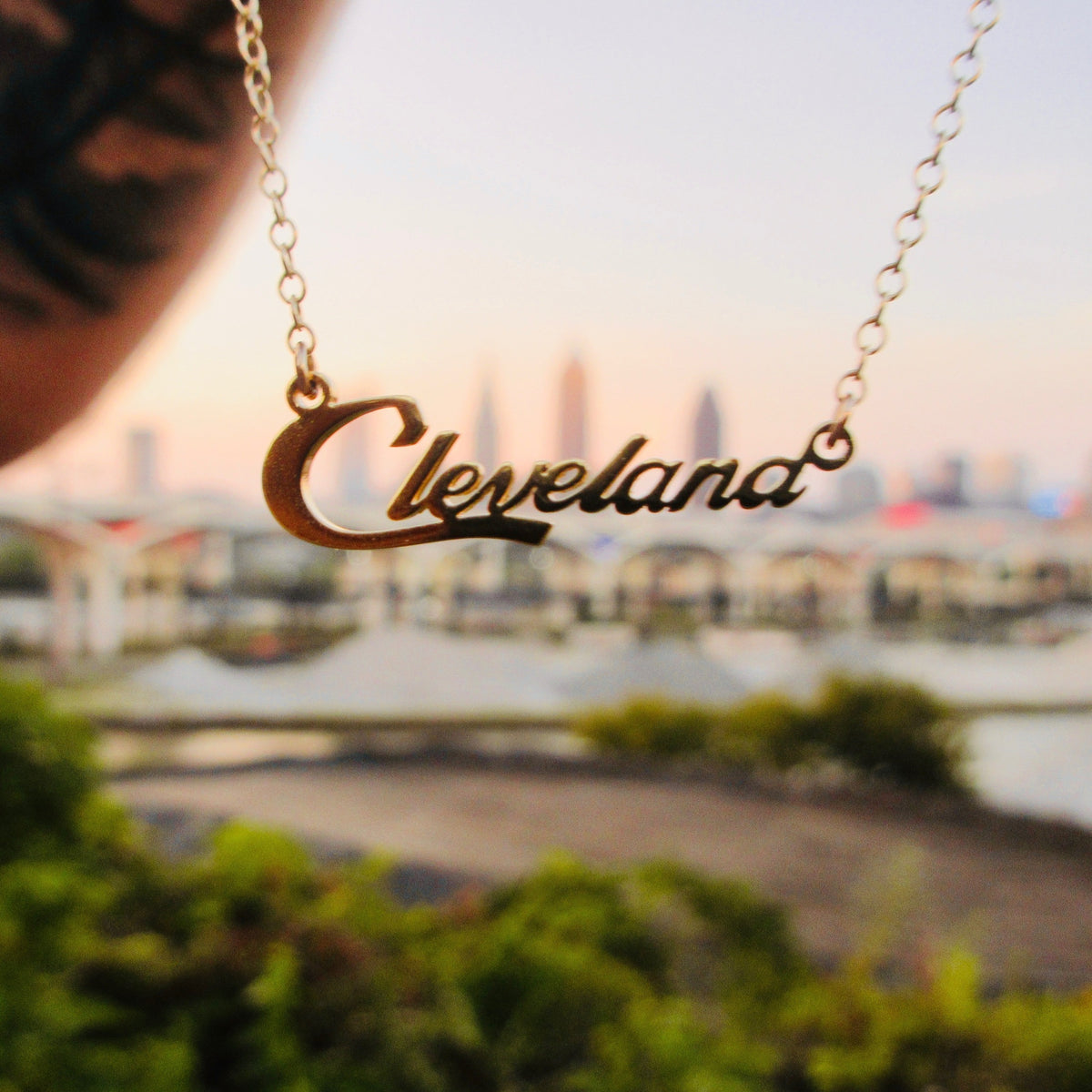 Cleveland Script Necklace Necklaces