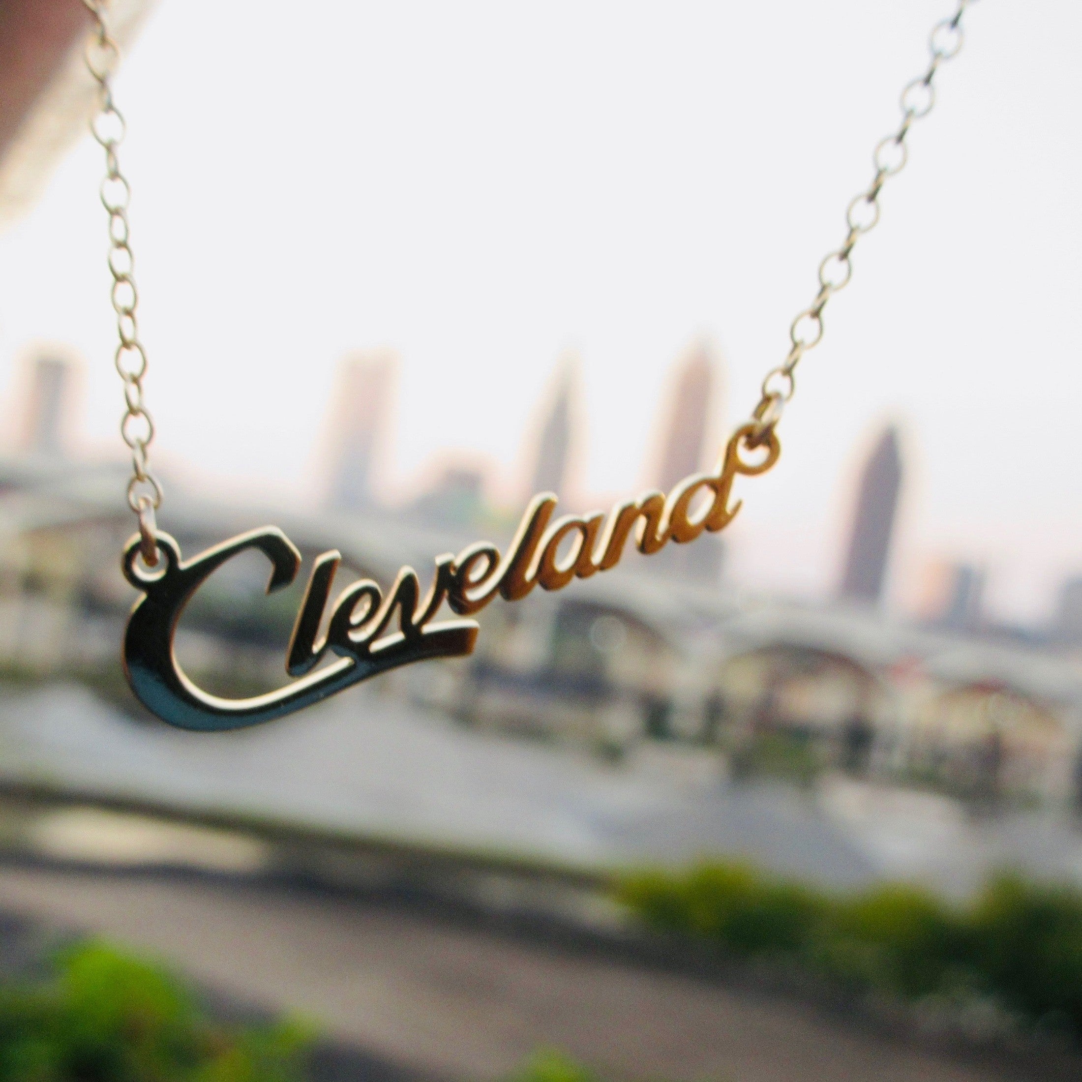 Cleveland Script Necklace Necklaces