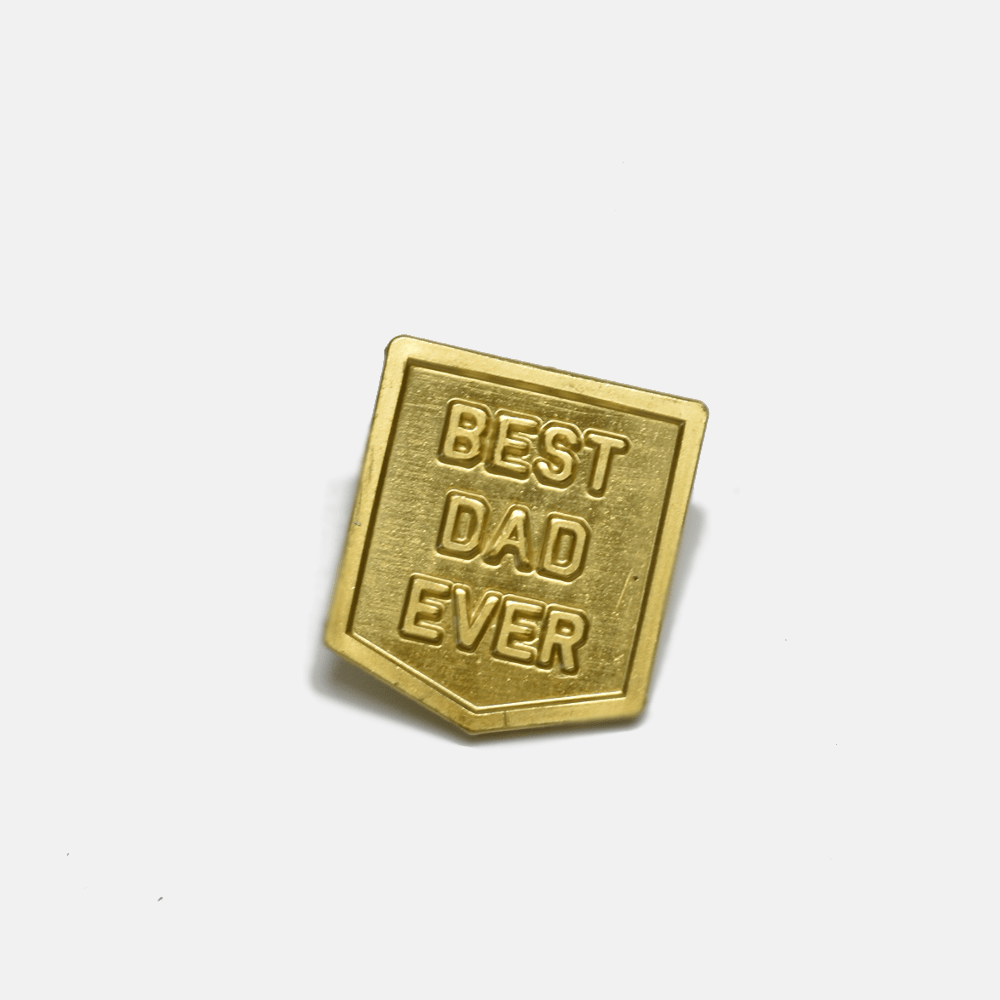 Curated Basics - Best Dad Ever Pin 