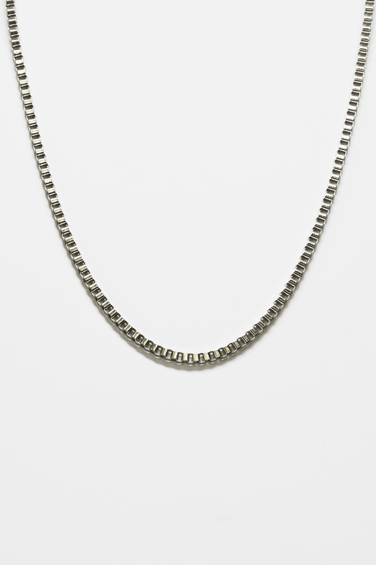 Curated Basics - Classic Square Box Chain Necklace 