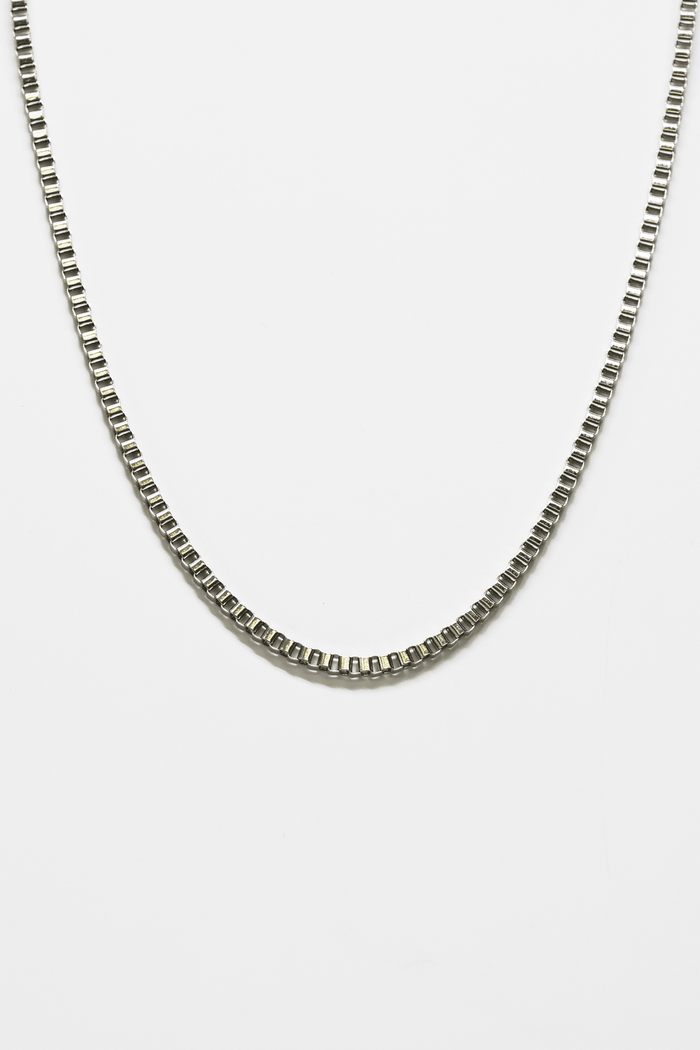 Classic Square Box Chain Necklace