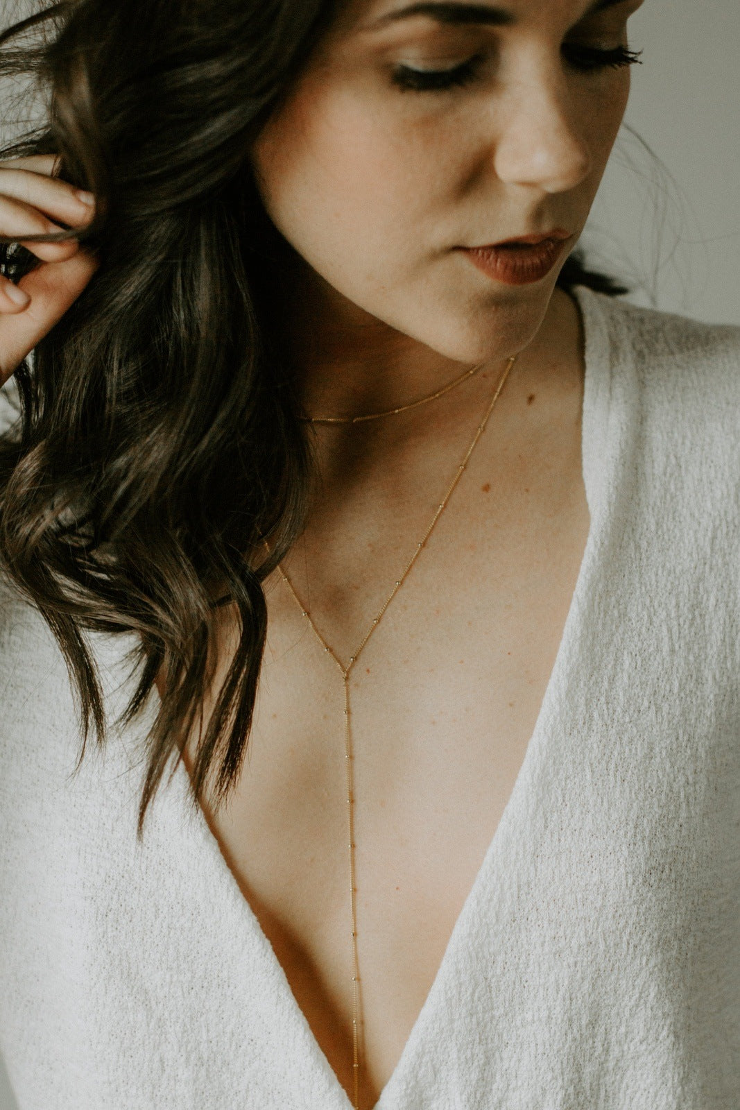 Dainty Satellite Chain // Gold or Silver Necklaces