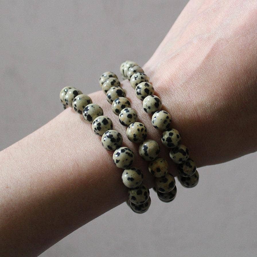 Dalmatian Jasper Bracelet Bracelets + Anklets