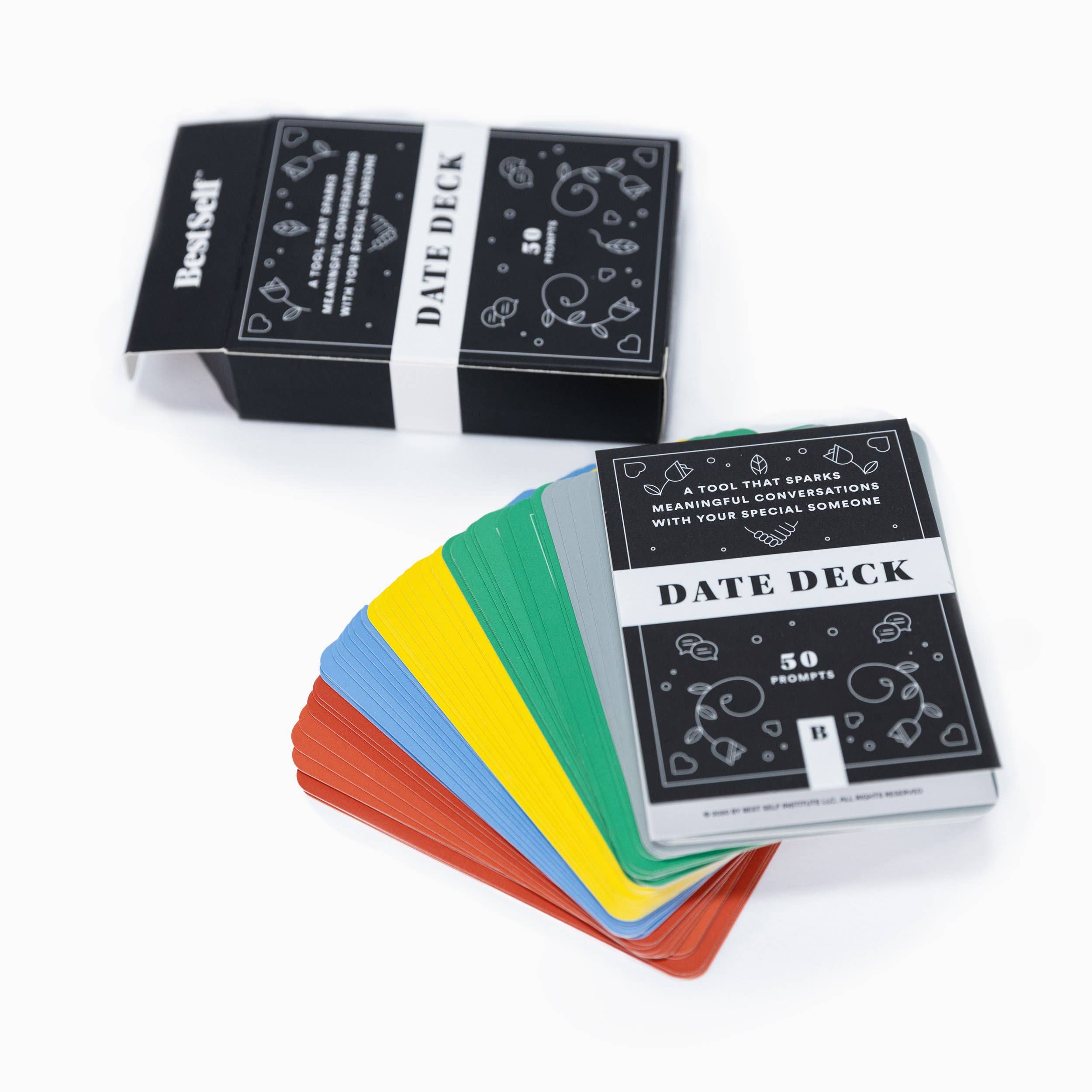 Date Deck - Date Night Card Game with 50 Prompts for Couples Games + Playing Cards