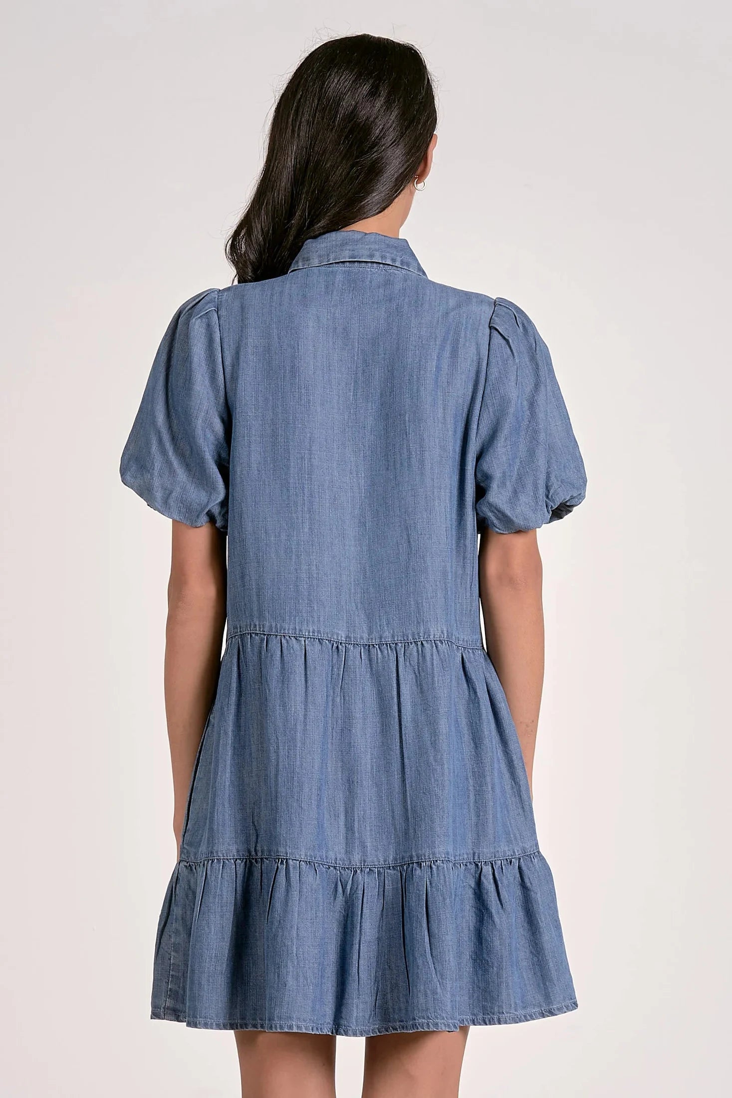 Denim Collard Button Dress Dresses + Jumpsuits