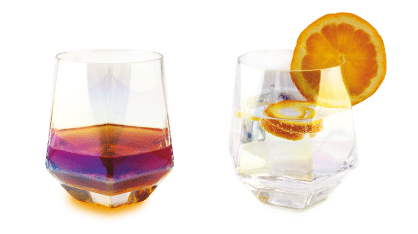 Diamond Glasses Set of 2 Kitchen + Drinkware