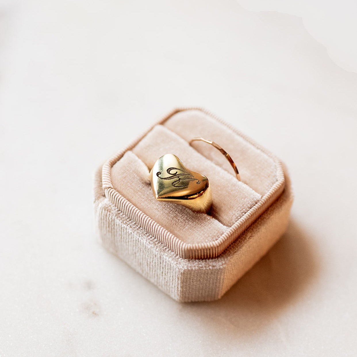Engraved Verona Signet Rings