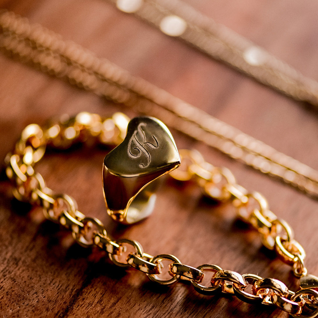 Engraved Verona Signet Rings