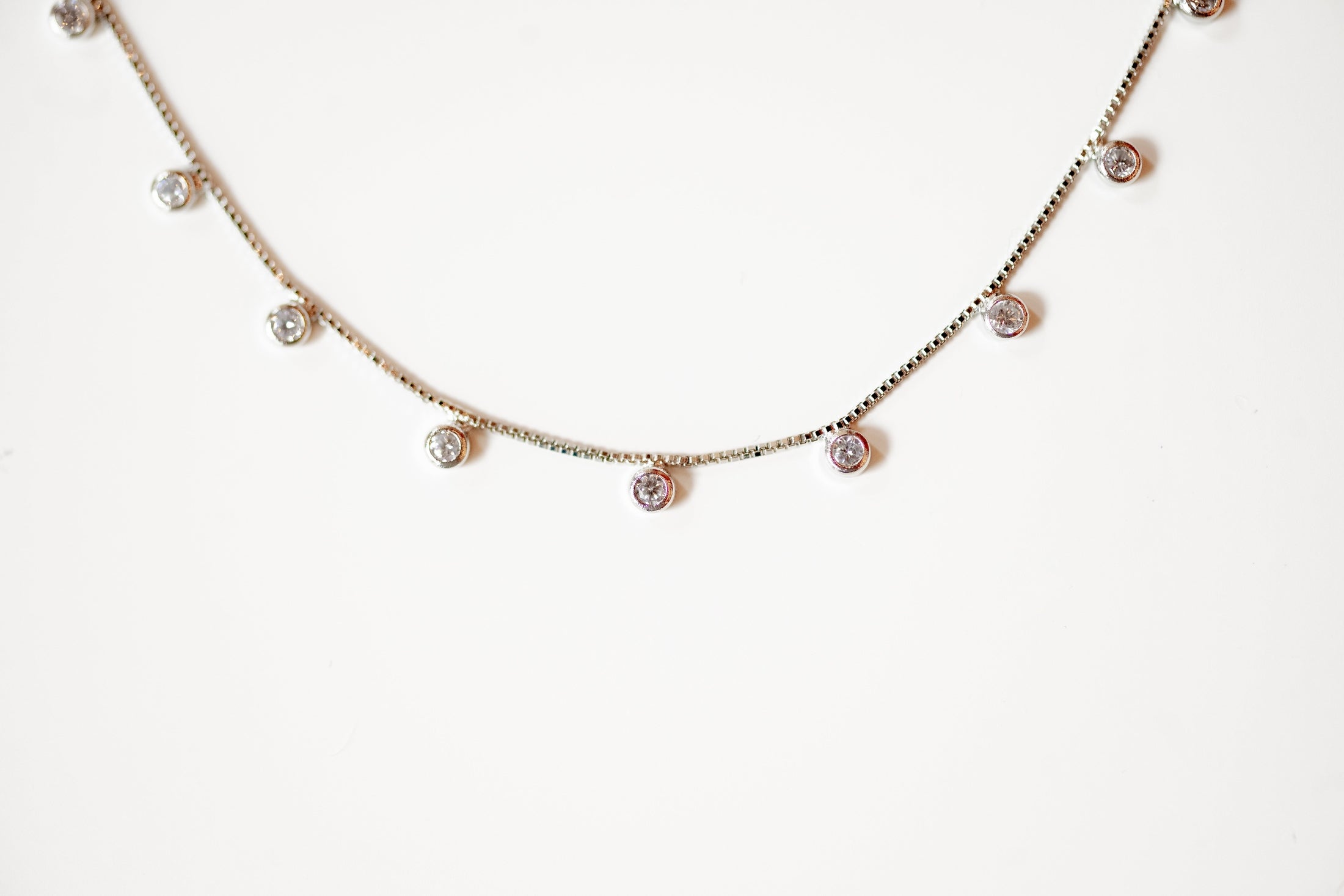 Estelle Necklace – Dainty Diamond Necklace Necklaces