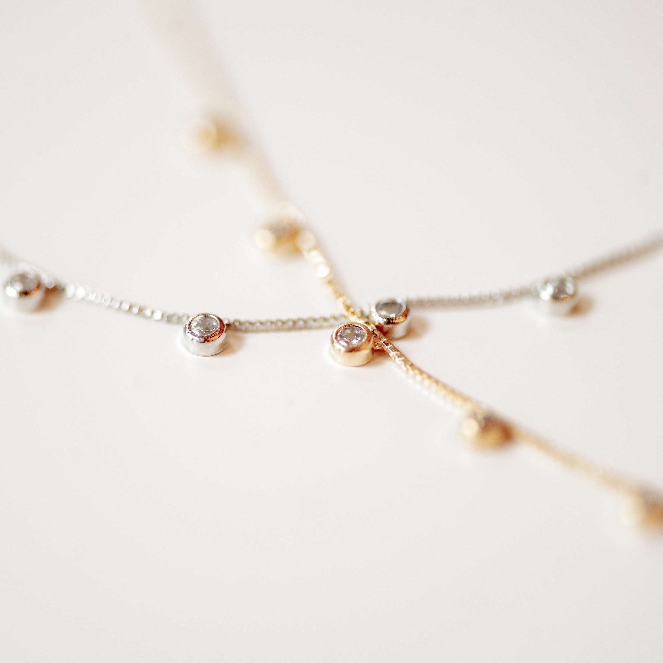 Estelle Necklace – Dainty Diamond Necklace Necklaces