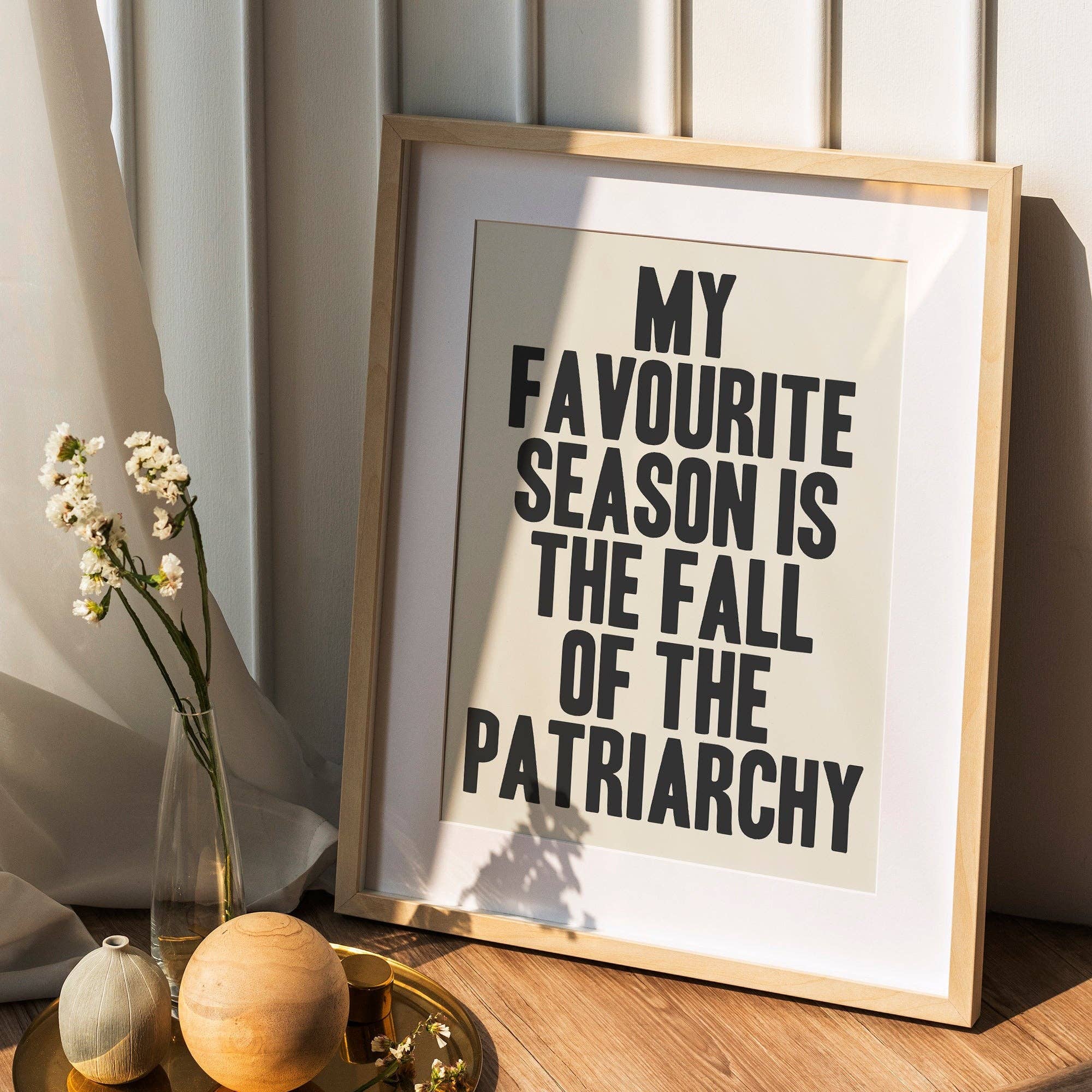 Fall Of The Patriarchy Print Home Decor