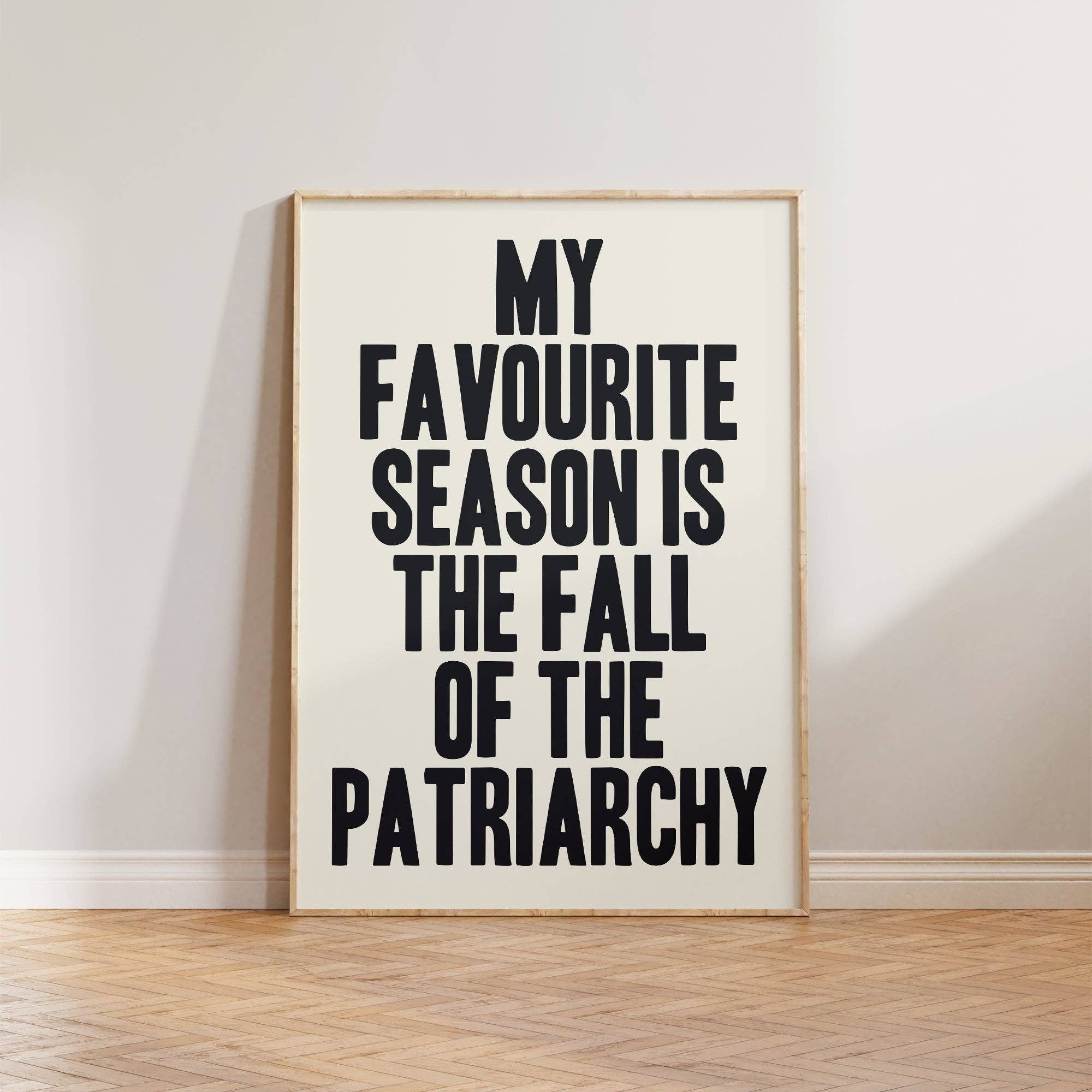 Fall Of The Patriarchy Print Home Decor