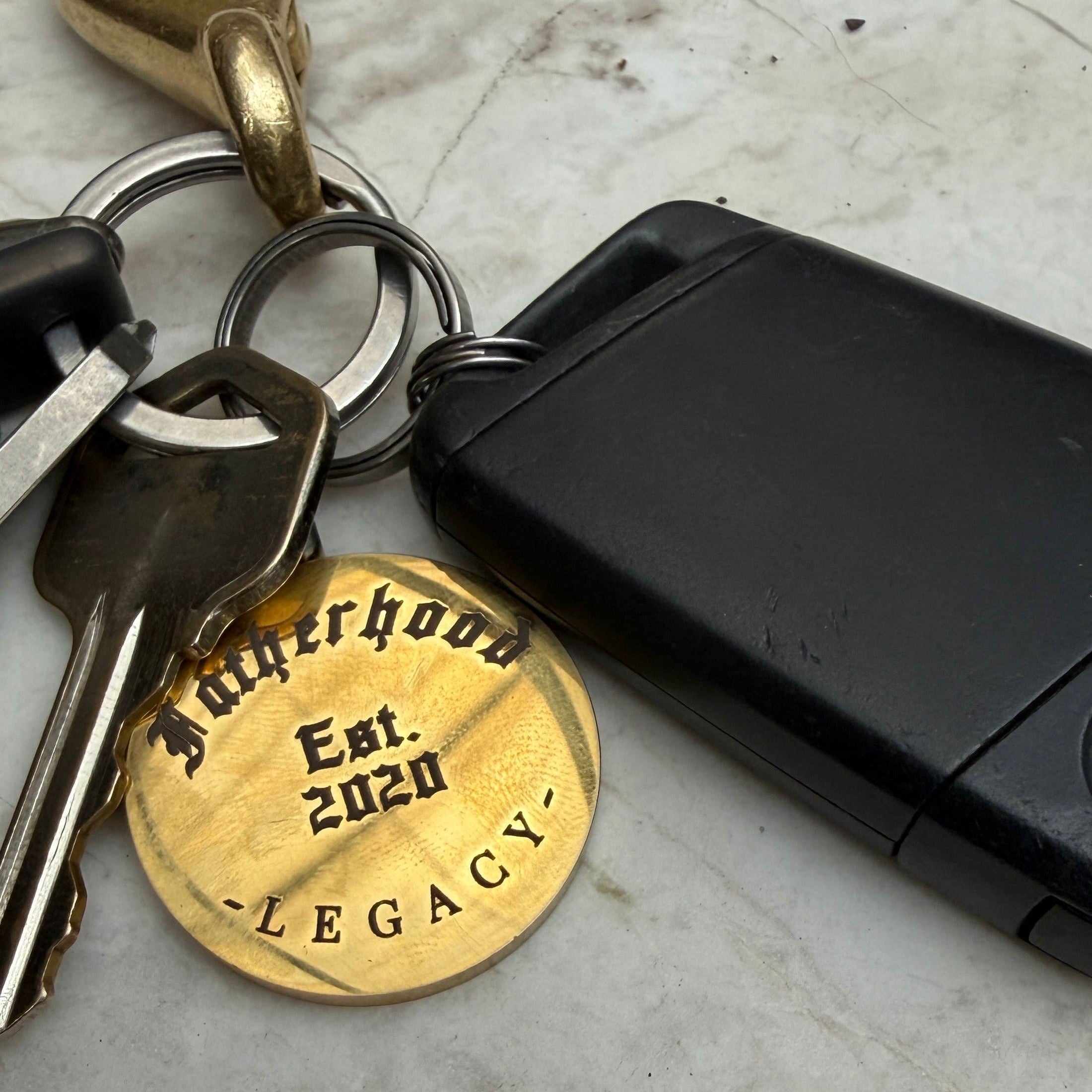 Fatherhood Key Tag Keychains