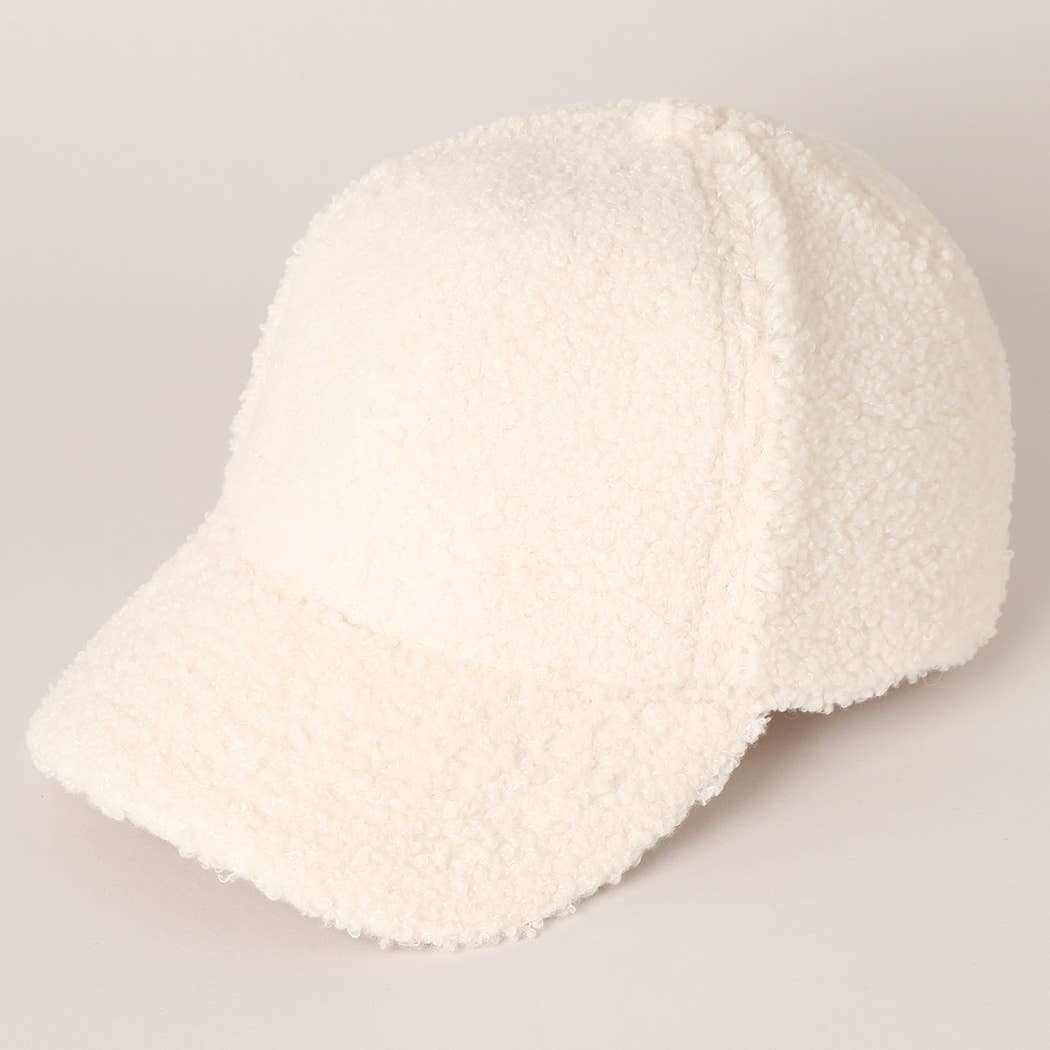 Faux Sherpa Baseball Cap Hats + Bandanas