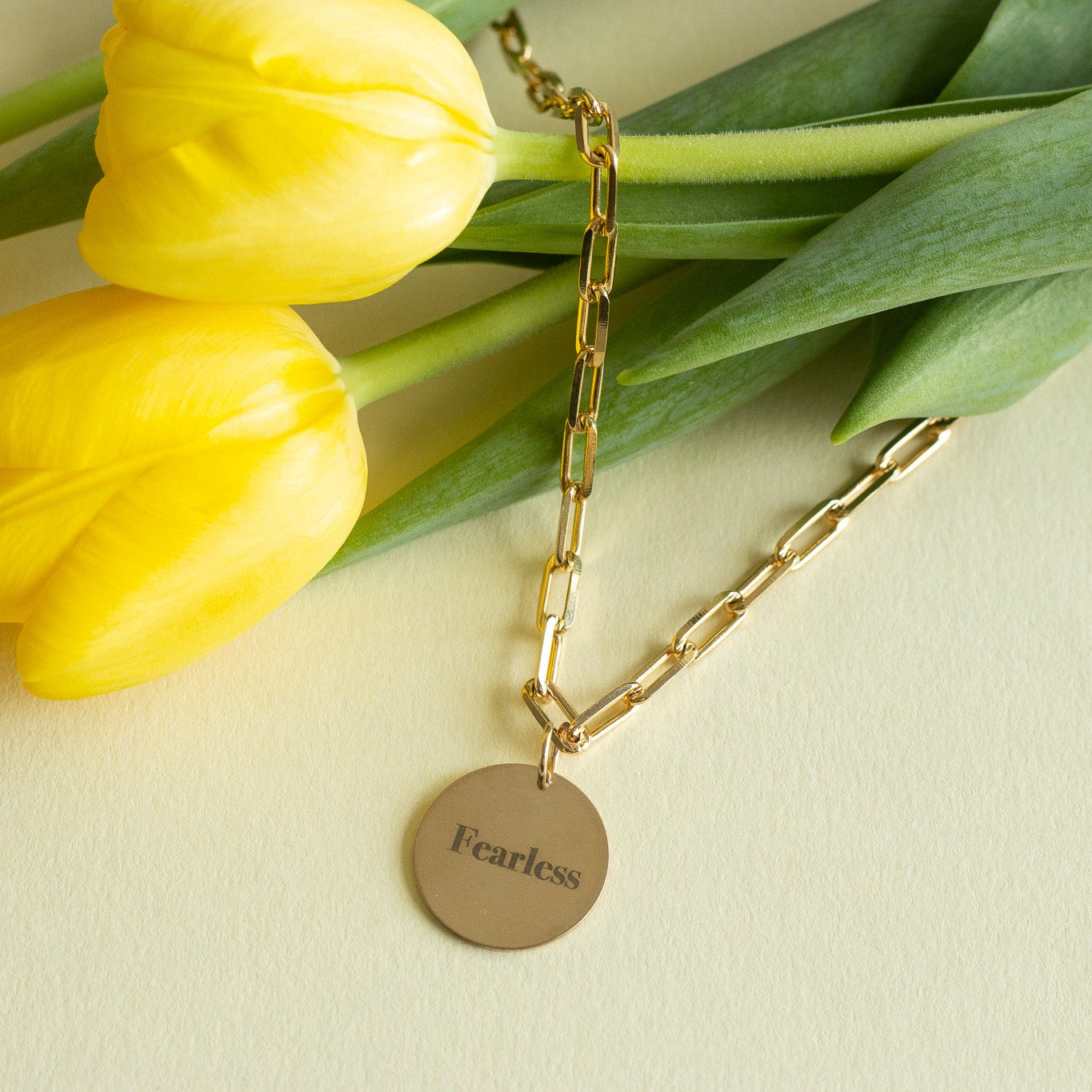 'Fearless' Disc Neclace Necklaces