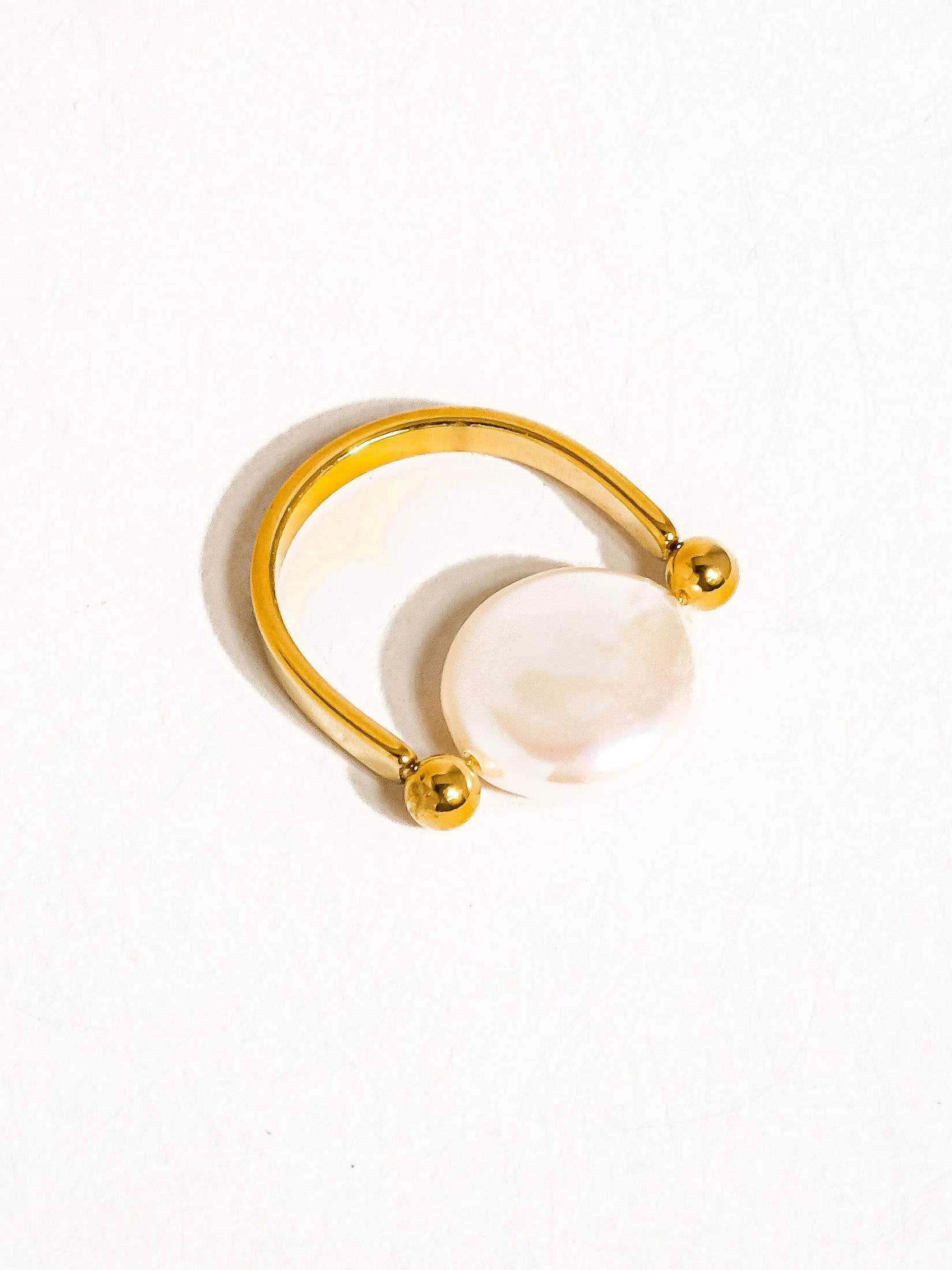 Flânerie by MAIQ - Déodat 18K Gold Non-Tarnish Baroque Pearl Ring 