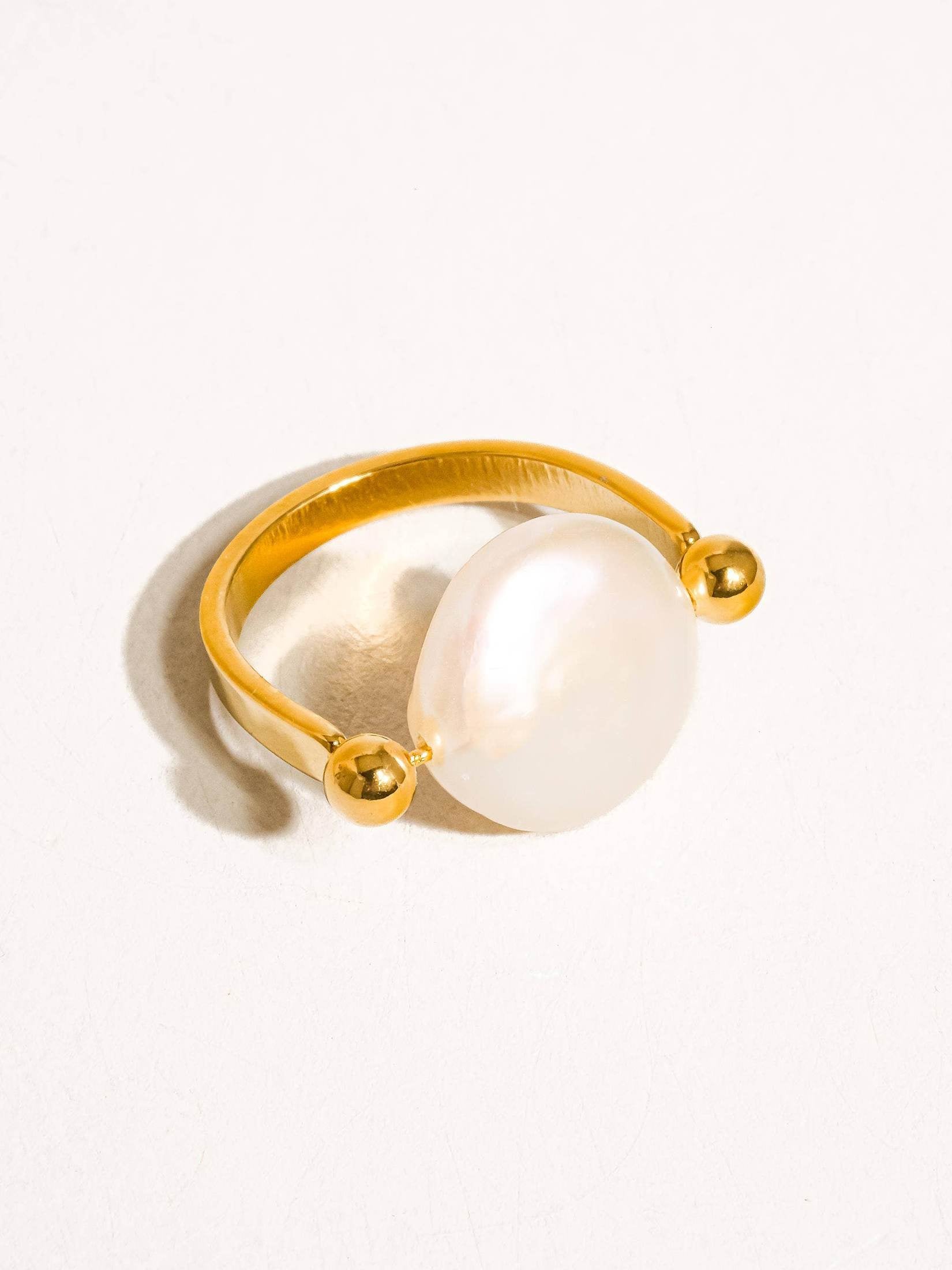 Flânerie by MAIQ - Déodat 18K Gold Non-Tarnish Baroque Pearl Ring 