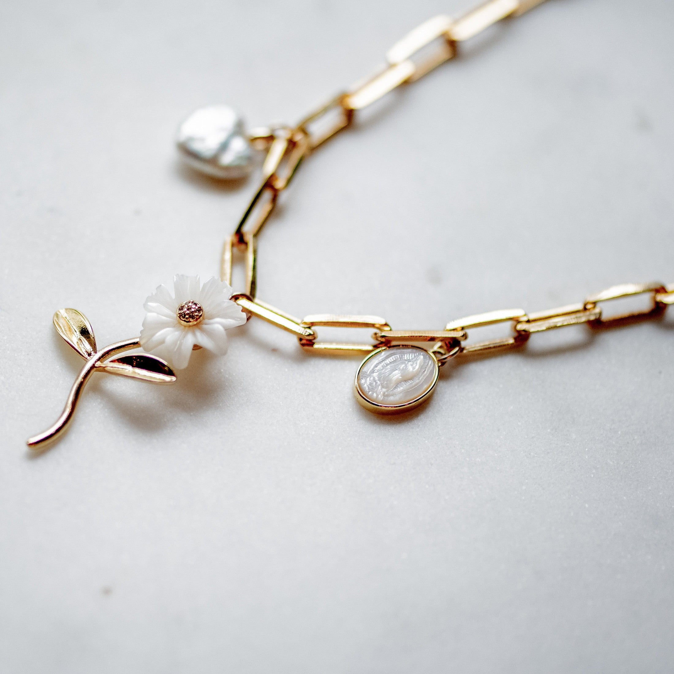 Fleur Charm Necklace Necklaces
