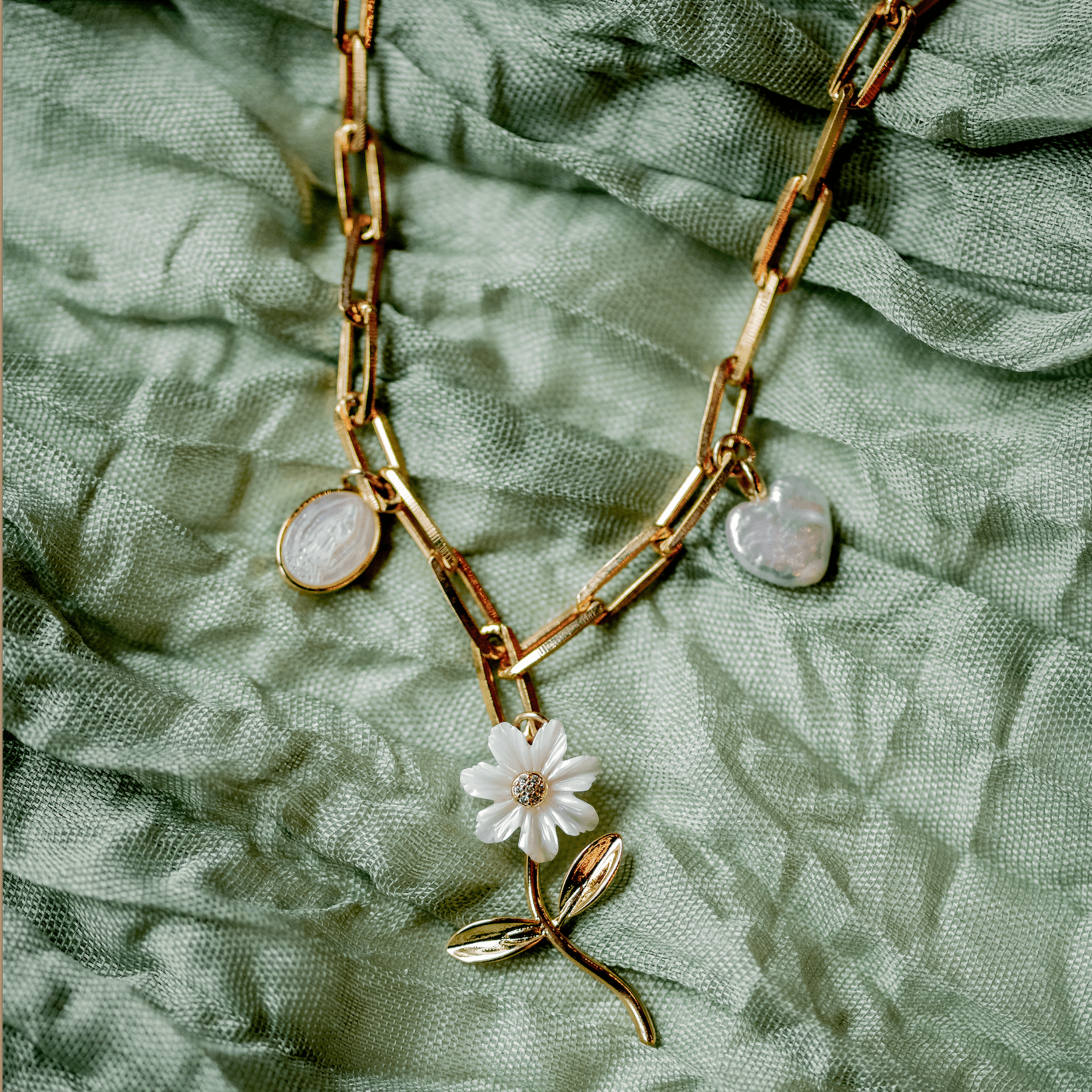 Fleur Charm Necklace Necklaces