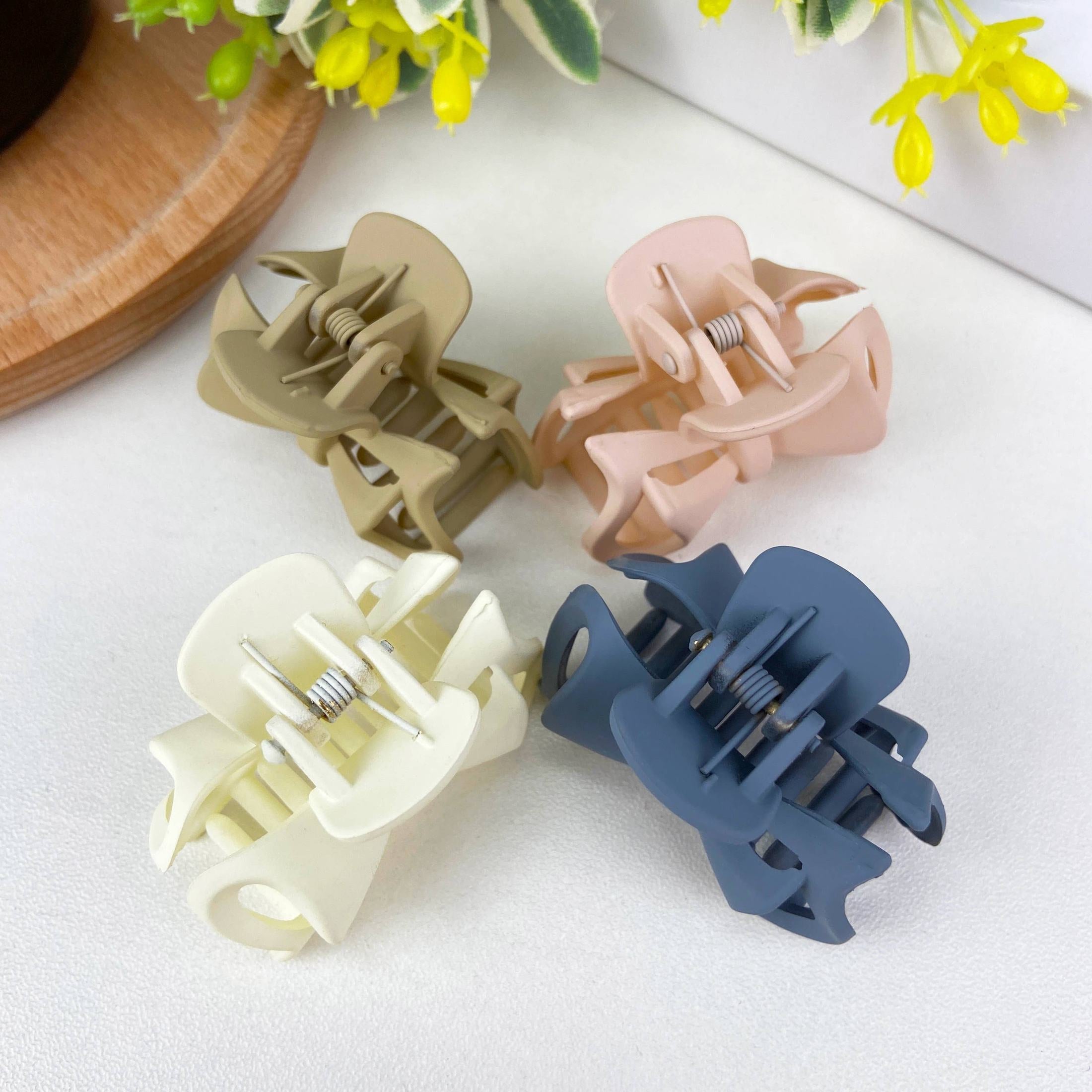 Frosted Simple Bow Small Hair Clip Hair Accessories