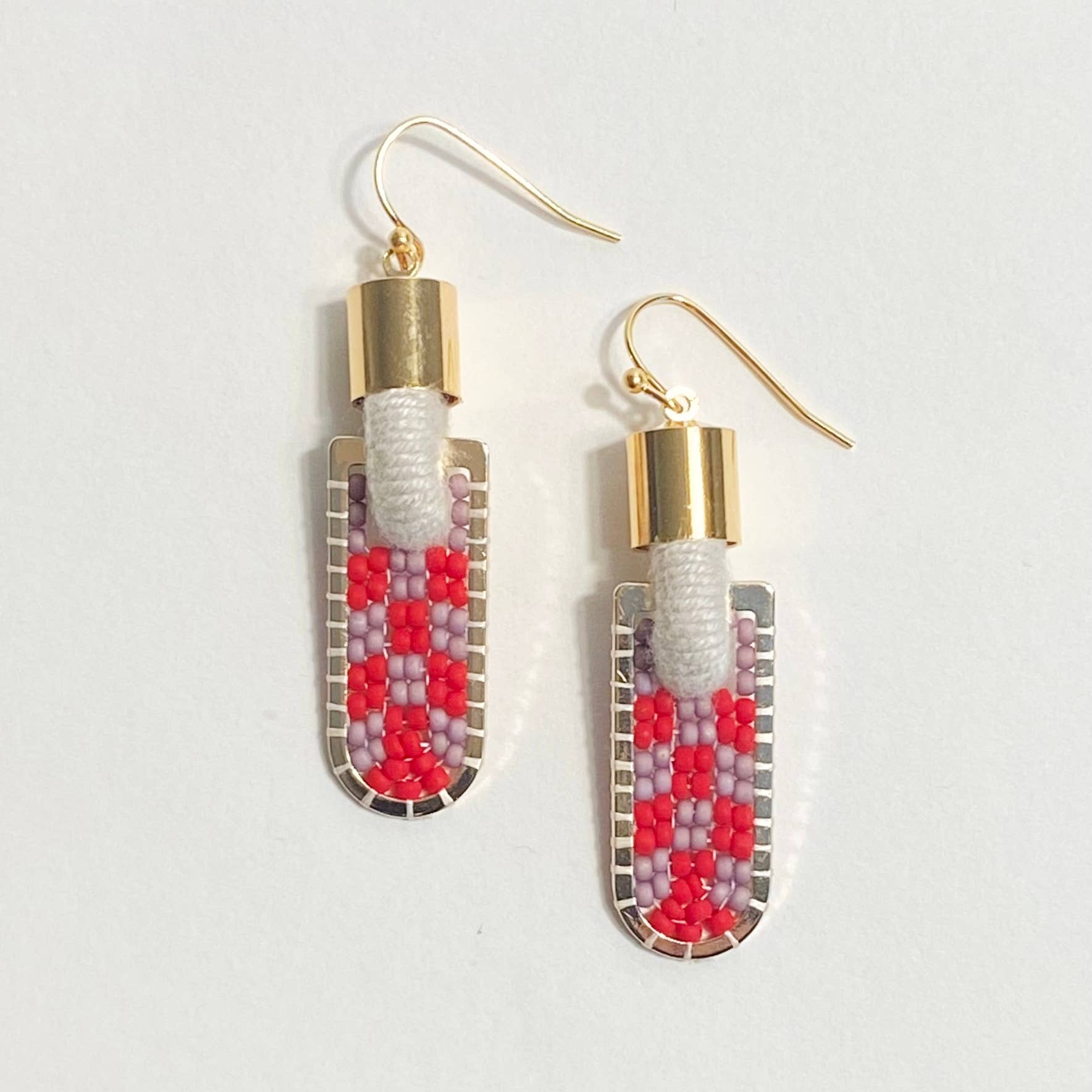 Geometric Checkered Earrings Earrings