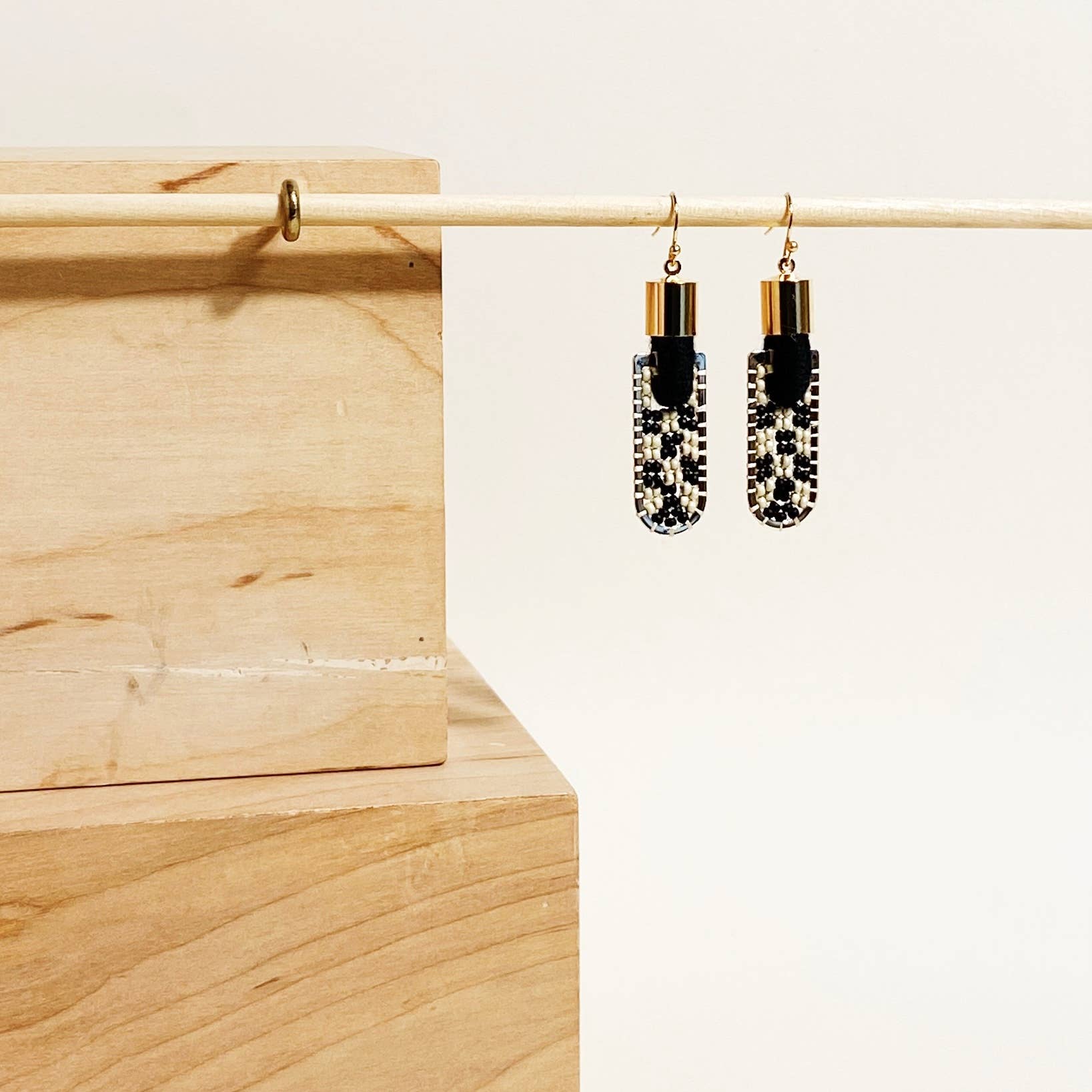 Geometric Checkered Earrings Earrings