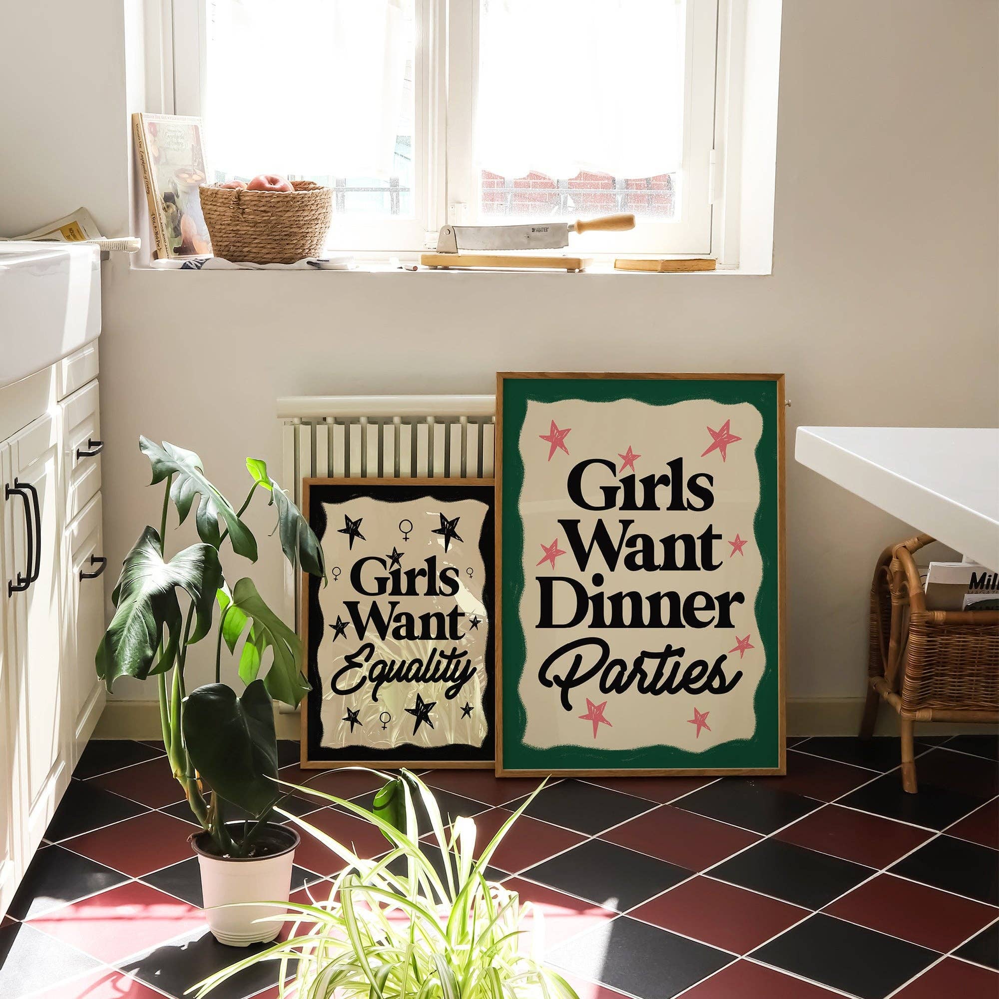 Girls Want Equality Print Home Decor