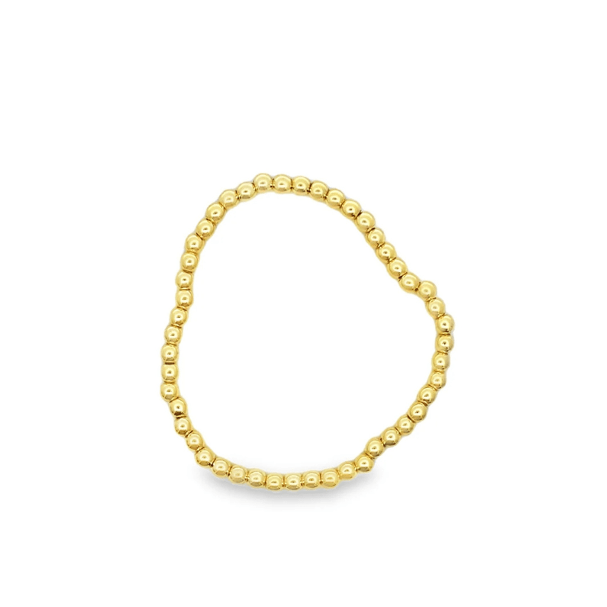 Gold Beaded Bracelet Bracelets + Anklets