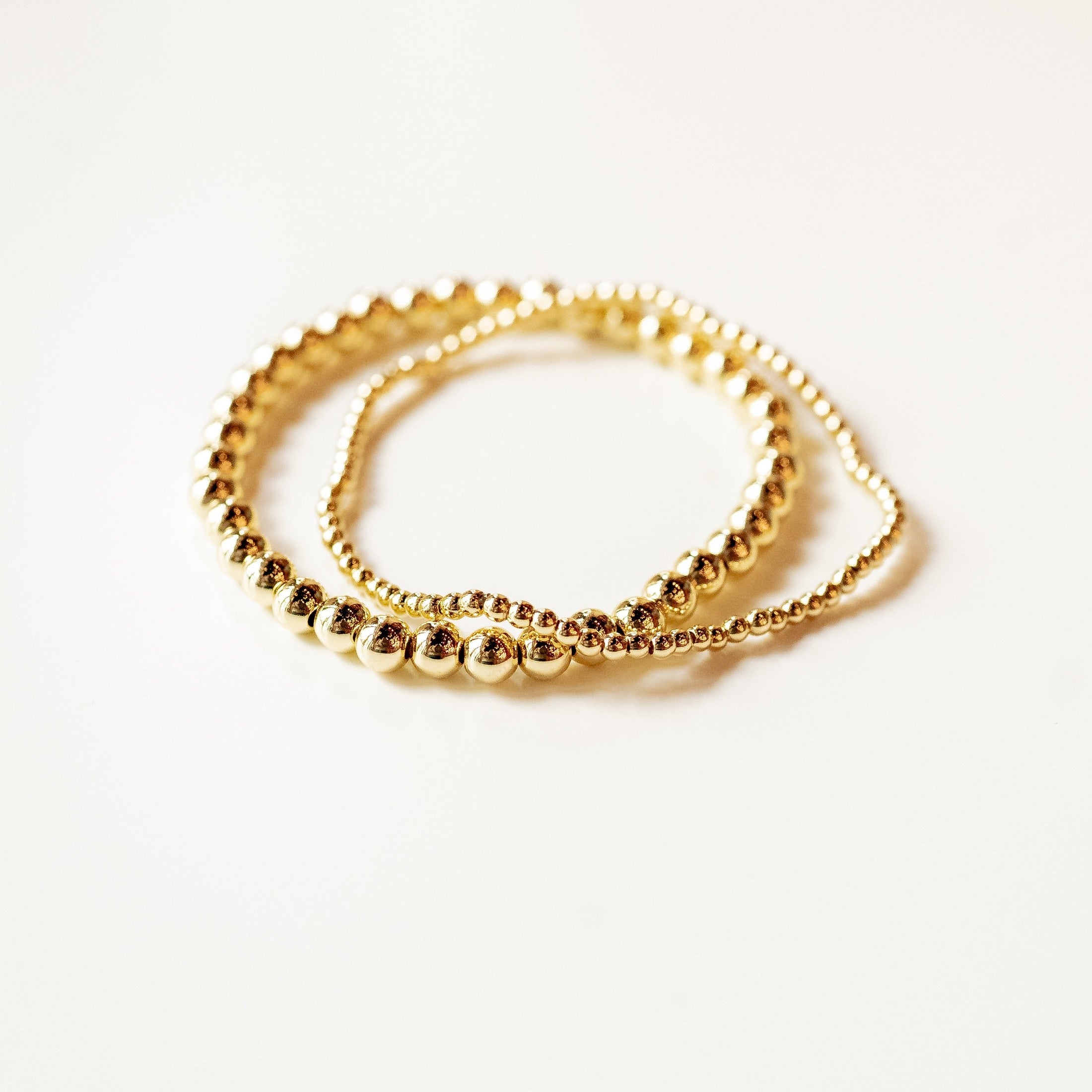 Gold Beaded Bracelet Bracelets + Anklets