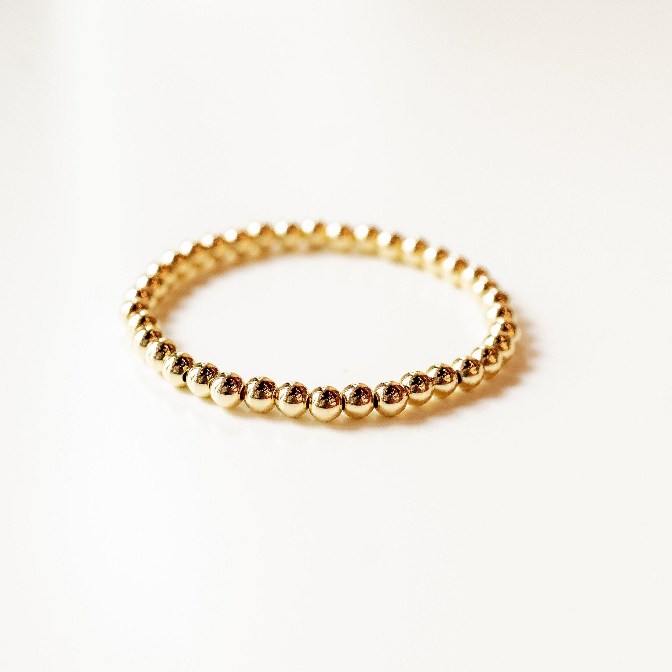 Gold Beaded Bracelet Bracelets + Anklets