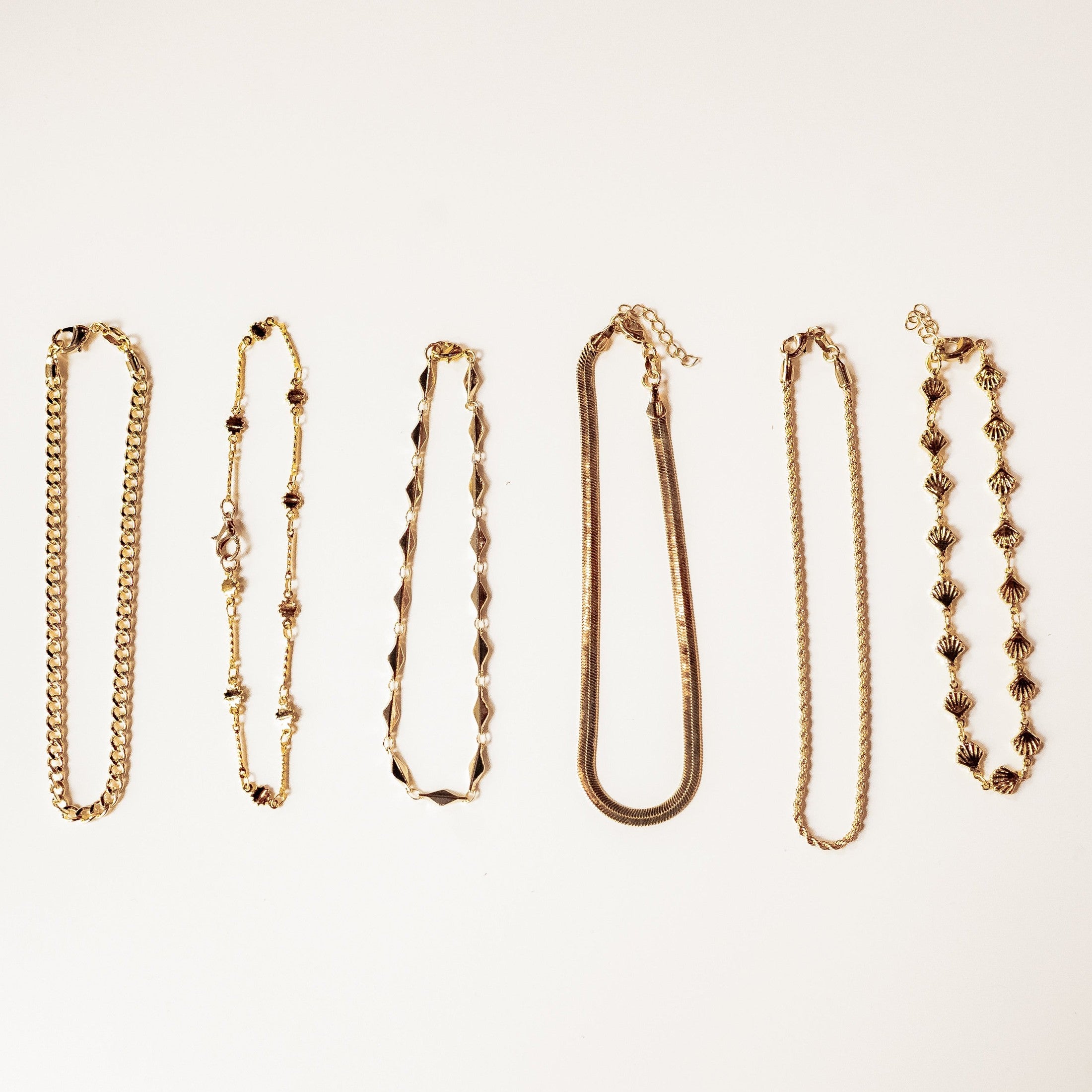 18k Gold Filled Satellite Anklet Bracelets + Anklets