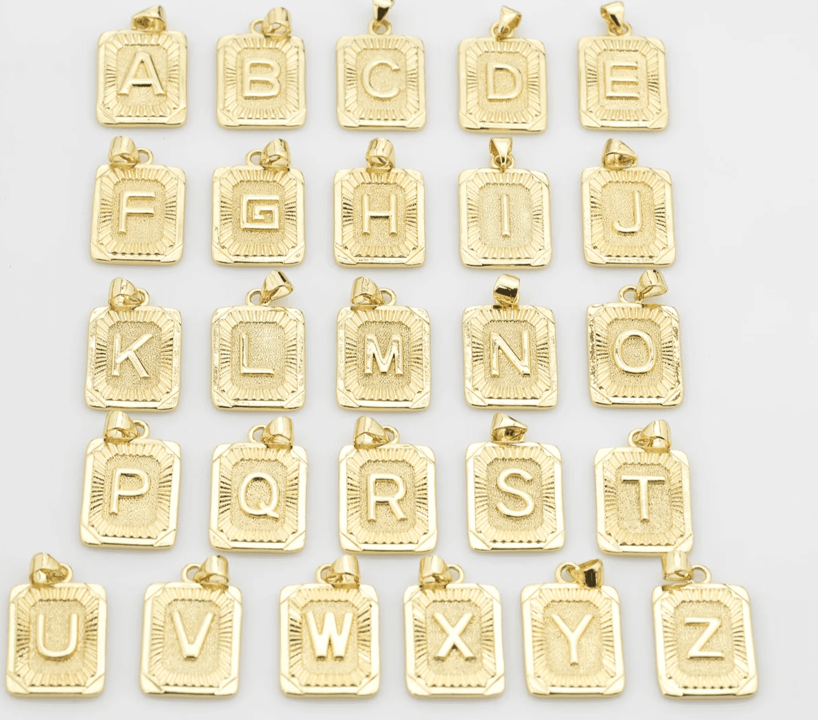 Gold-Filled Initial Tag Necklace Necklaces