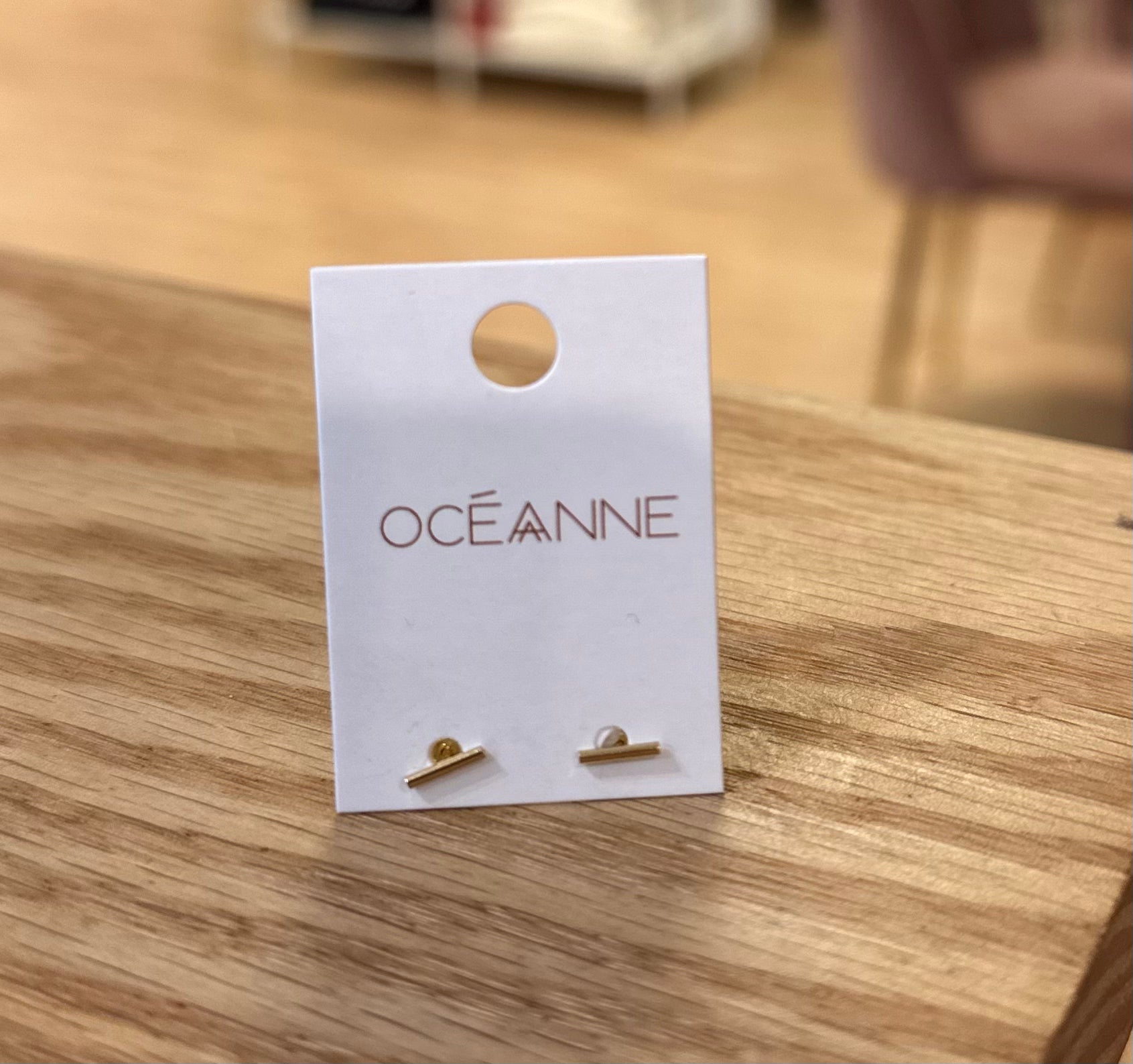 Gold Filled Petite Bar Stud Earrings Earrings