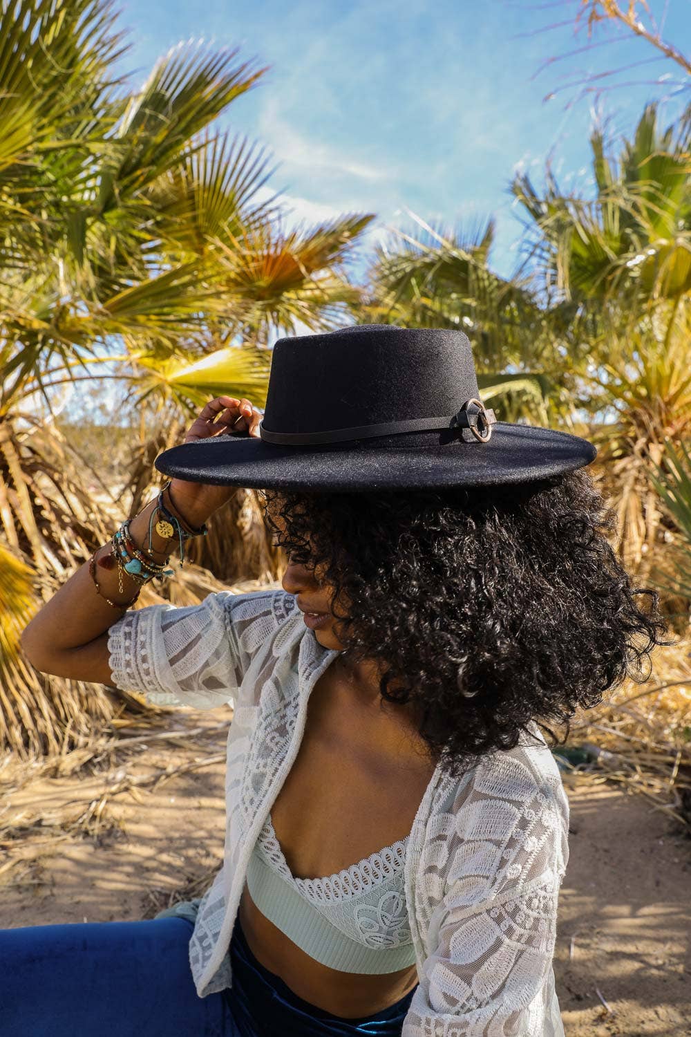 Gold Ring Buckle Bolero Hat Hats + Bandanas