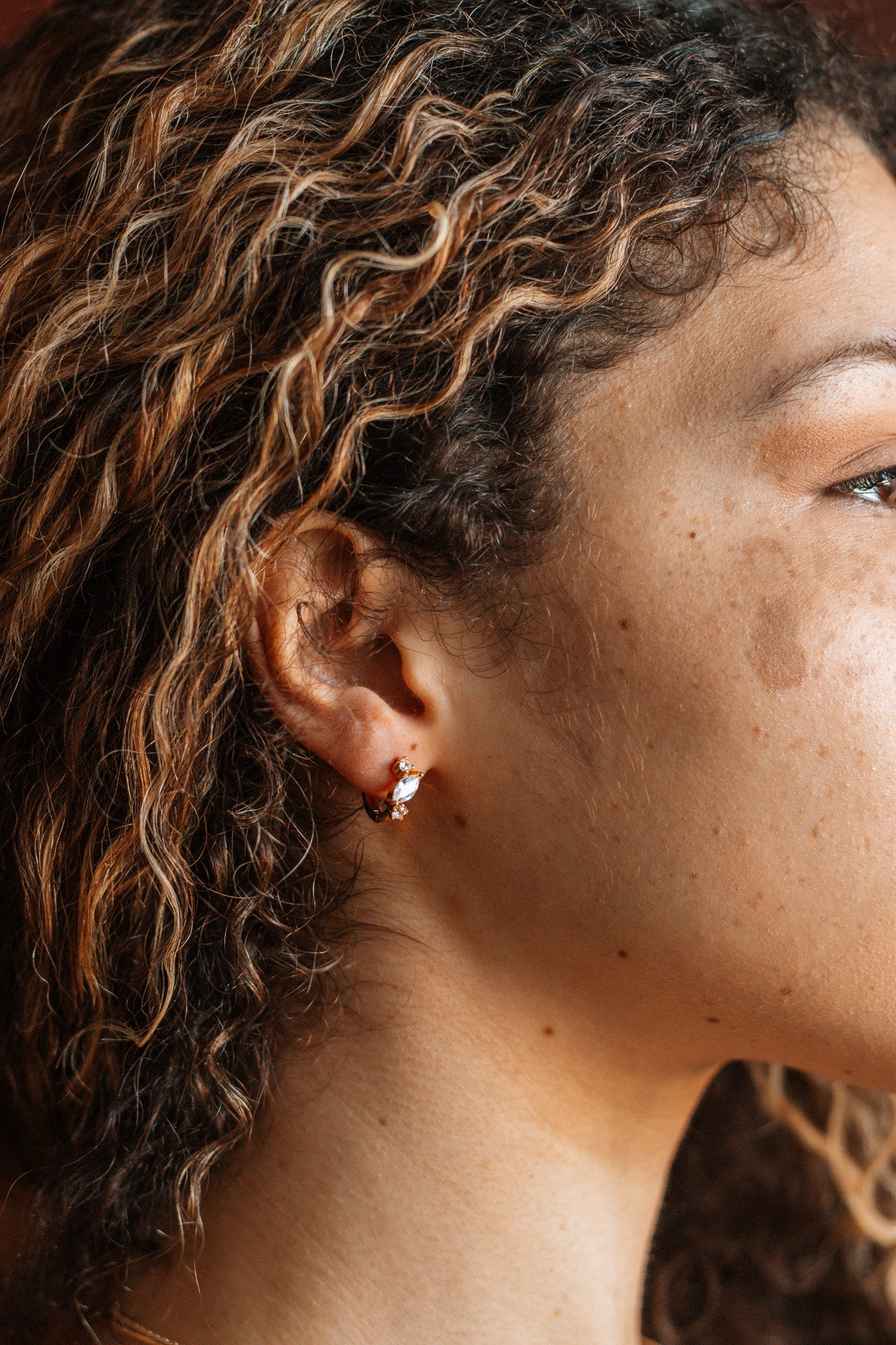 Gold filled dainty Hoop Huggies Earrings