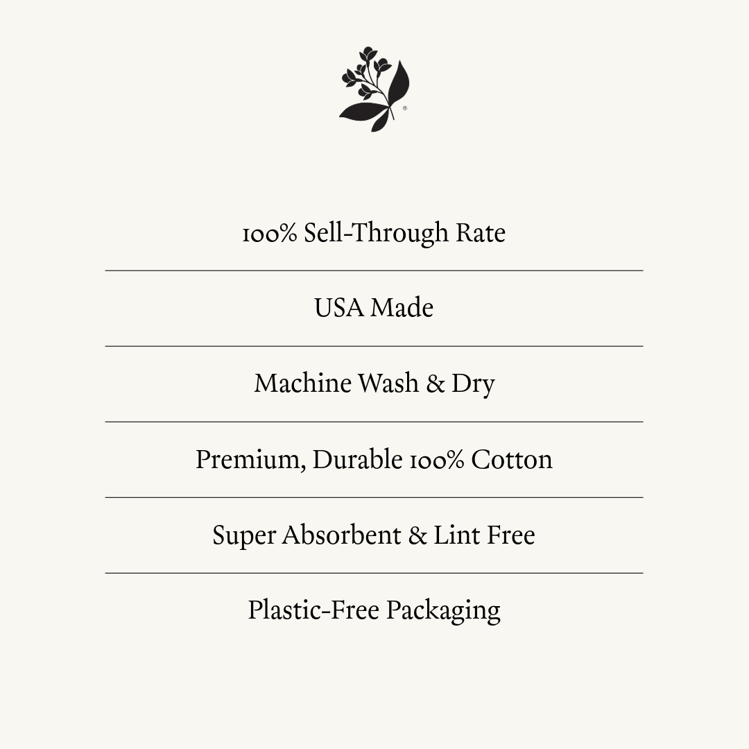 HAZELMADE® Tea Towels + Gifts - Dogwood Flower Tea Towel | Kitchen Towel 