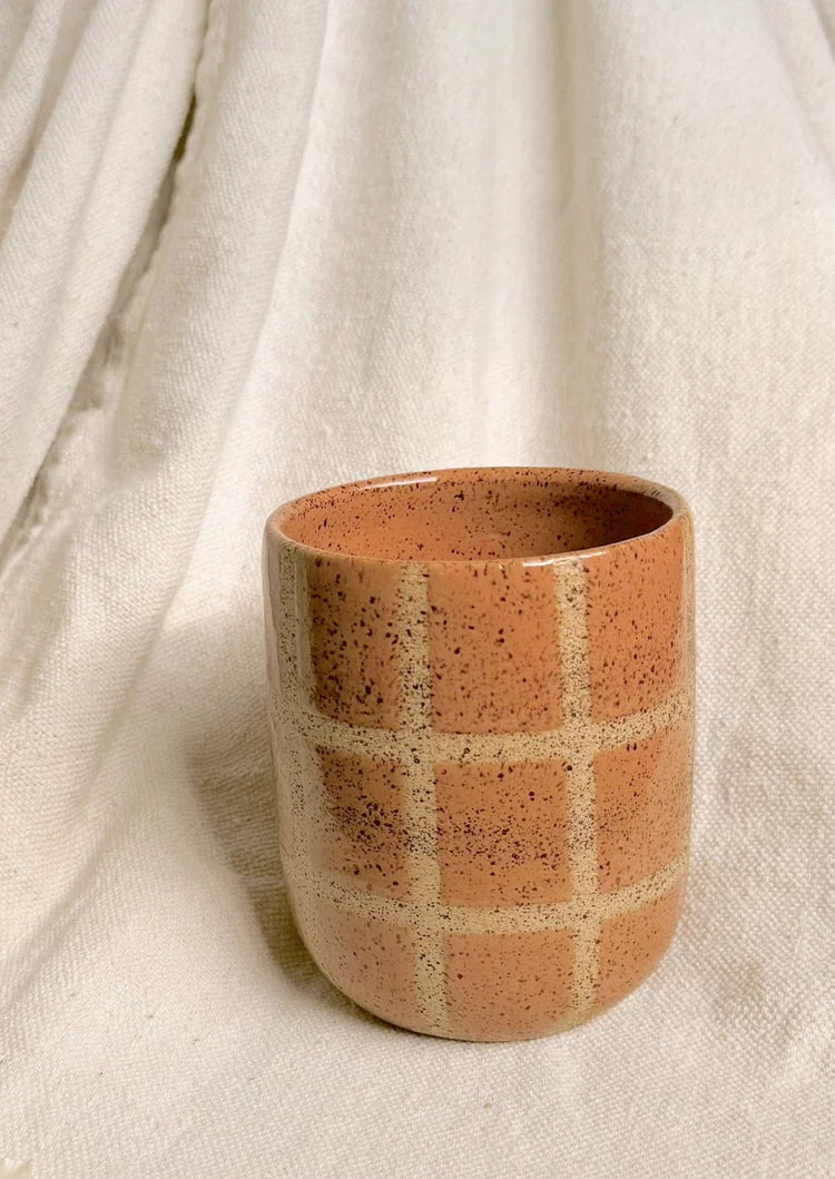 Handmade Grid Mug by Svona Studio Kitchen + Drinkware