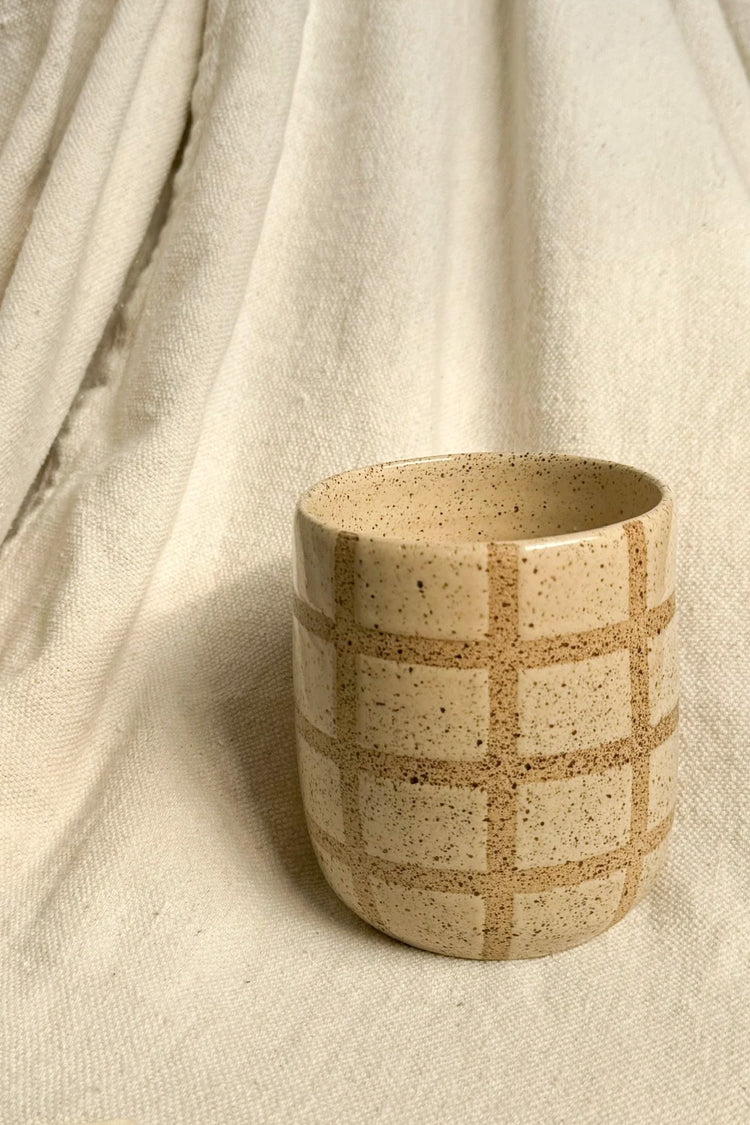 Handmade Grid Mug by Svona Studio Kitchen + Drinkware