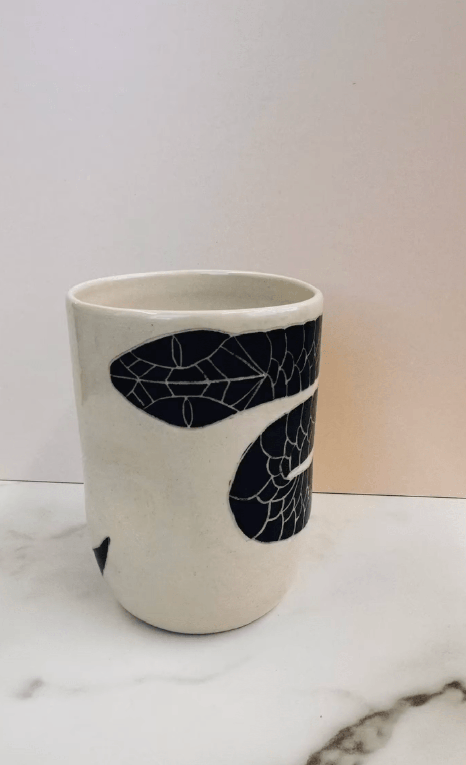 Handmade Snake Sgraffito Mug by Svone Studio 