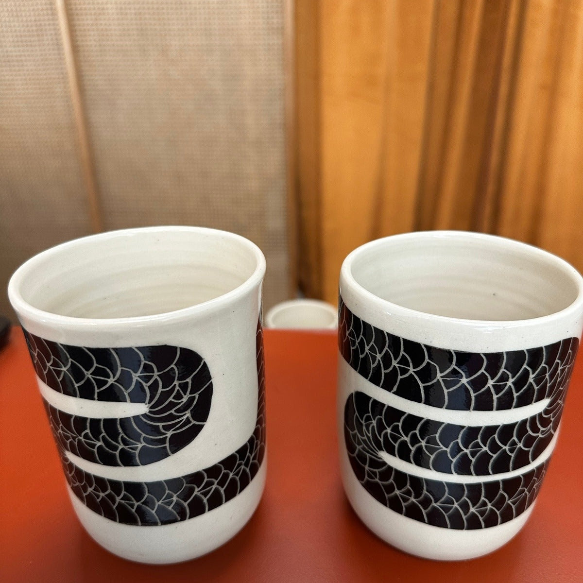 Handmade Snake Sgraffito Mug by Svone Studio 