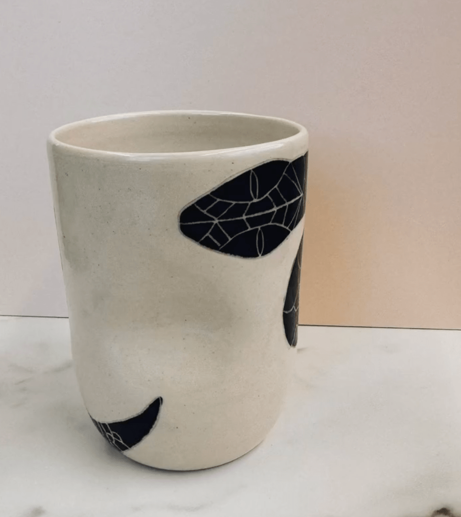 Handmade Snake Sgraffito Mug by Svone Studio 