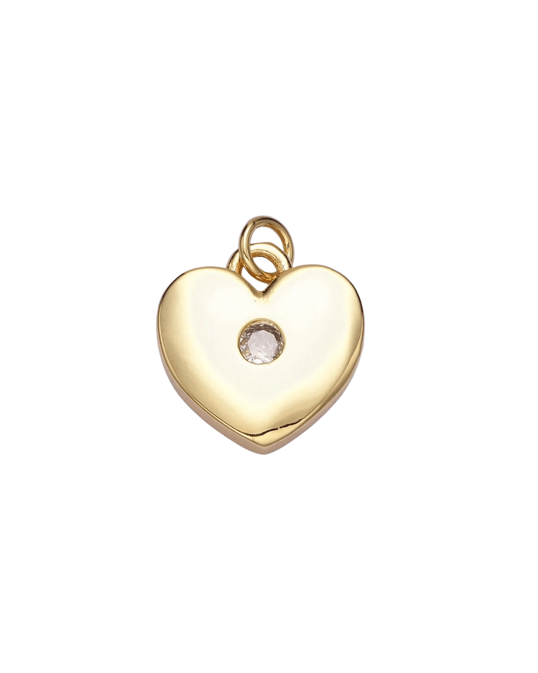 Heart with CZ Charm Charms