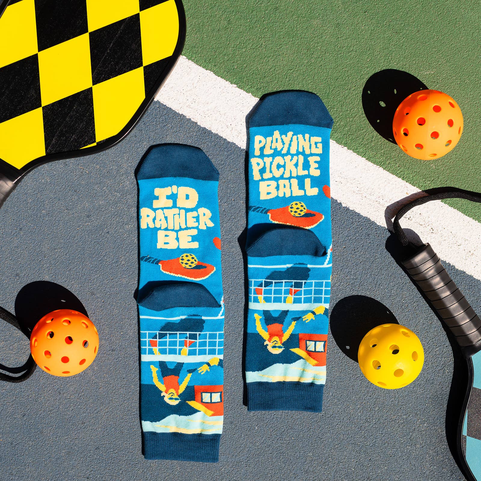 I'd Rather Be Playing Pickleball Socks Socks