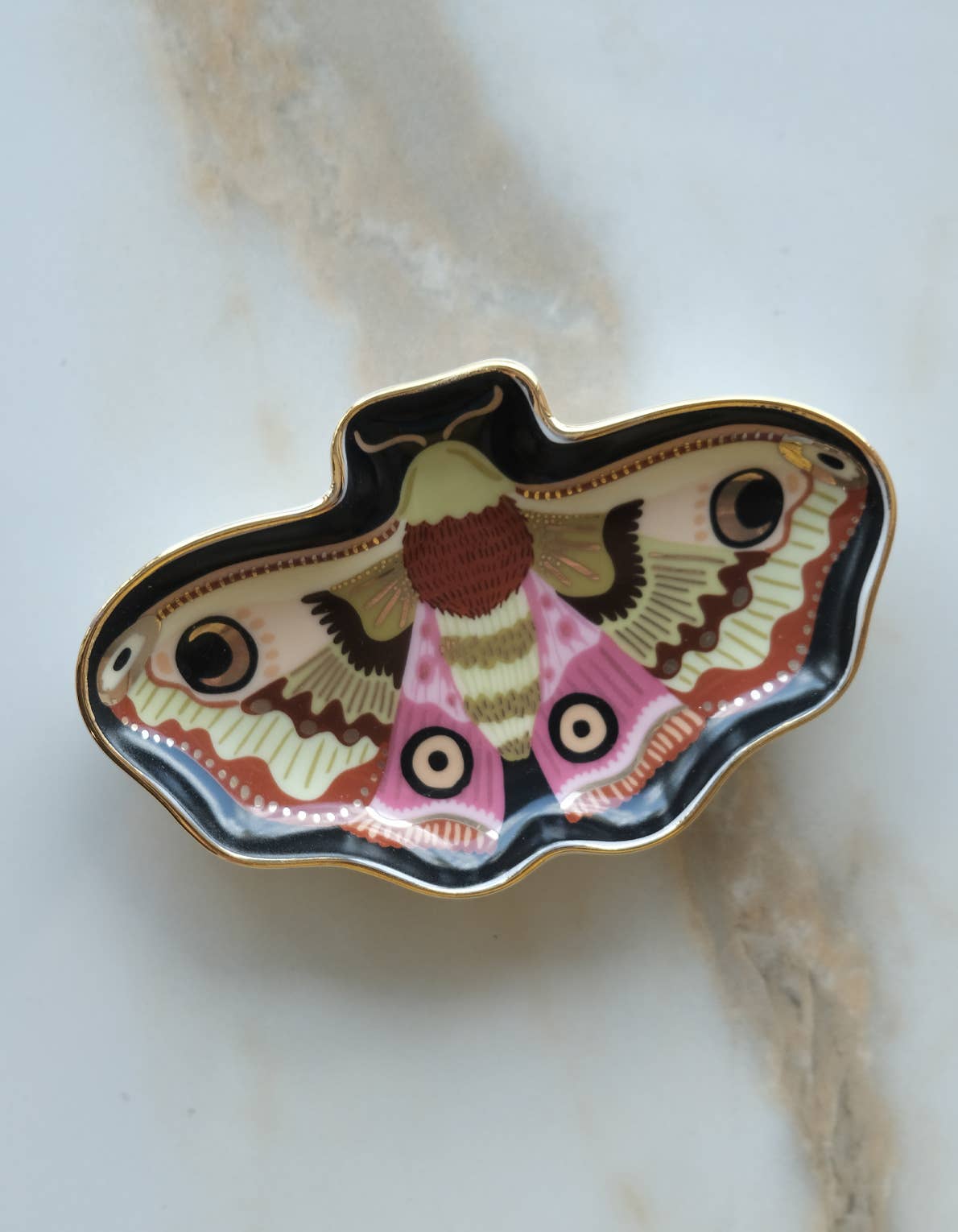 Idlewild Co. - Moon Moth Porcelain Trinket Dish 