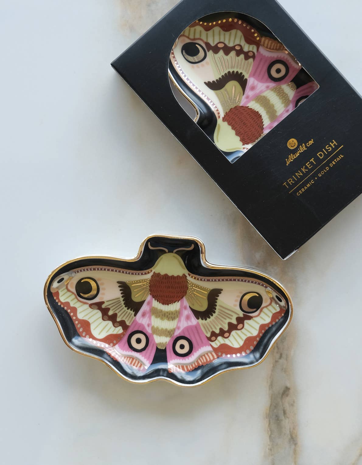 Idlewild Co. - Moon Moth Porcelain Trinket Dish 
