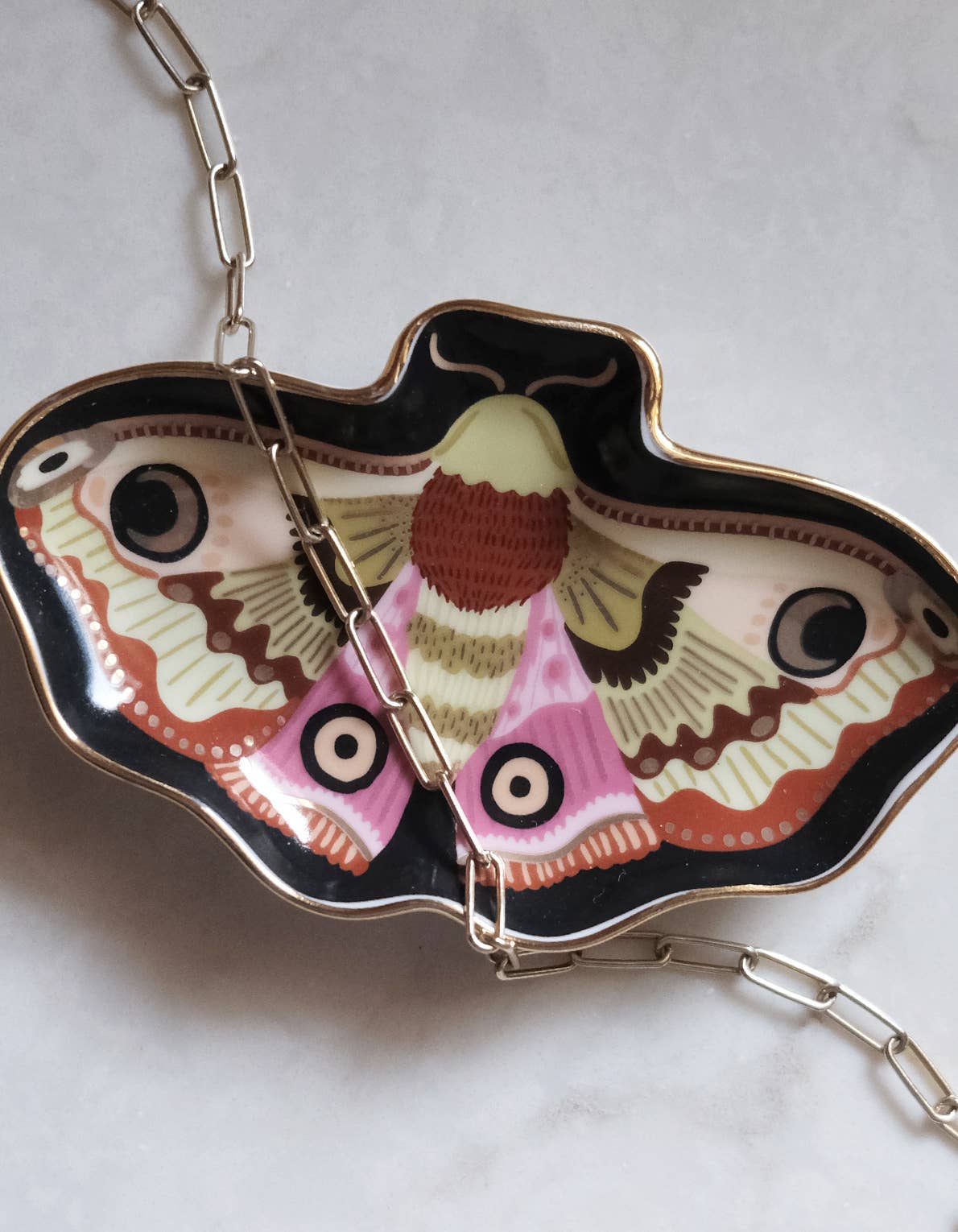 Idlewild Co. - Moon Moth Porcelain Trinket Dish 